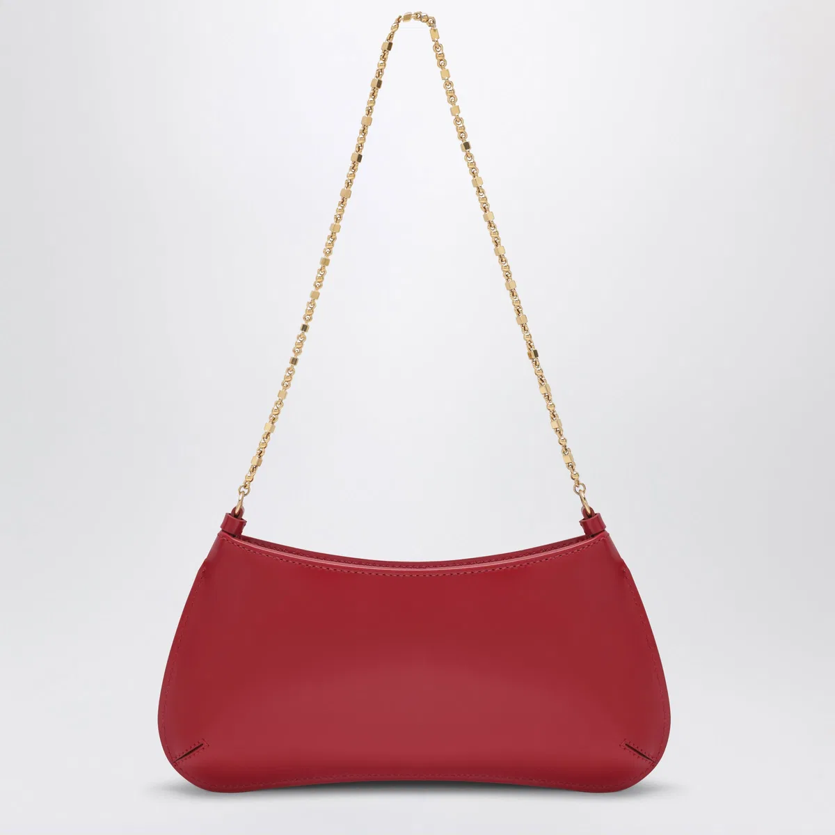 Jacquemus Le Bisou Chaine Patent Leather Red Bag
