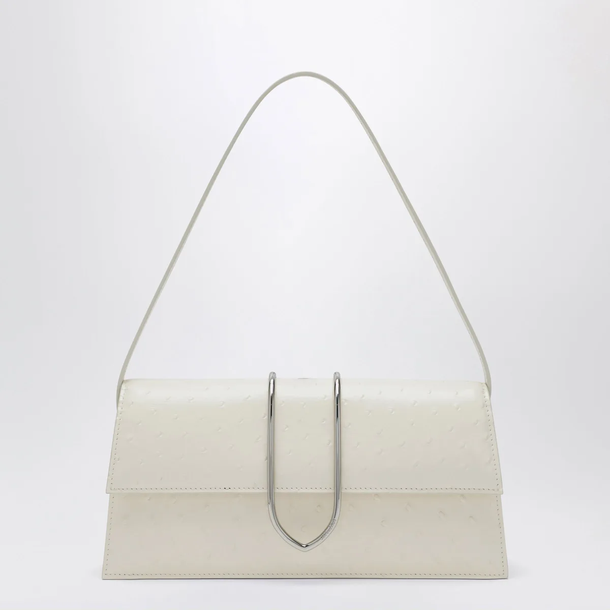 Jacquemus Le Bambino Long Ivory Bag In Greasy-Effe