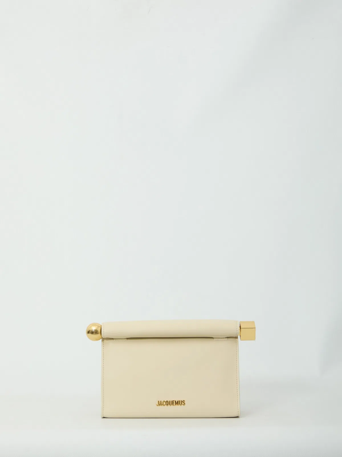Jacquemus Le Sac Rond Carre Leather Clutch
