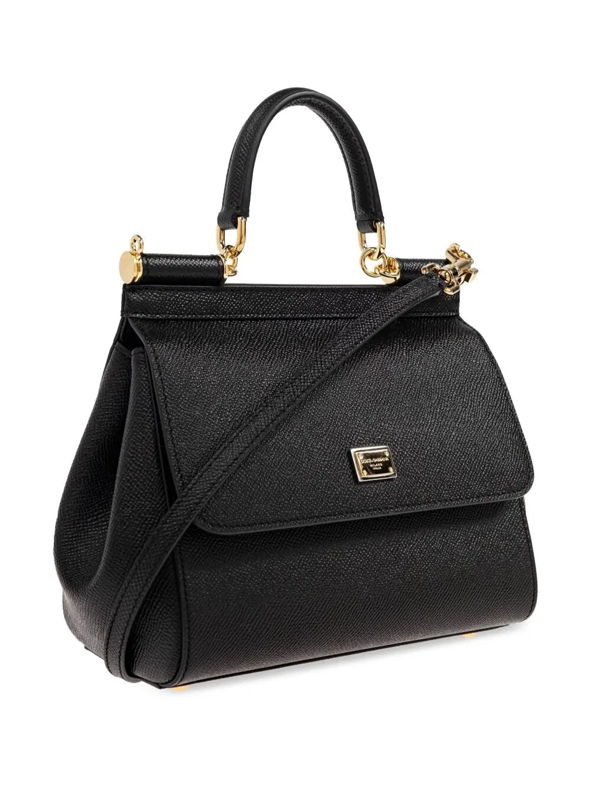 Dolce Gabbana Dolce & Gabbana Sicily Medium Leather Ha