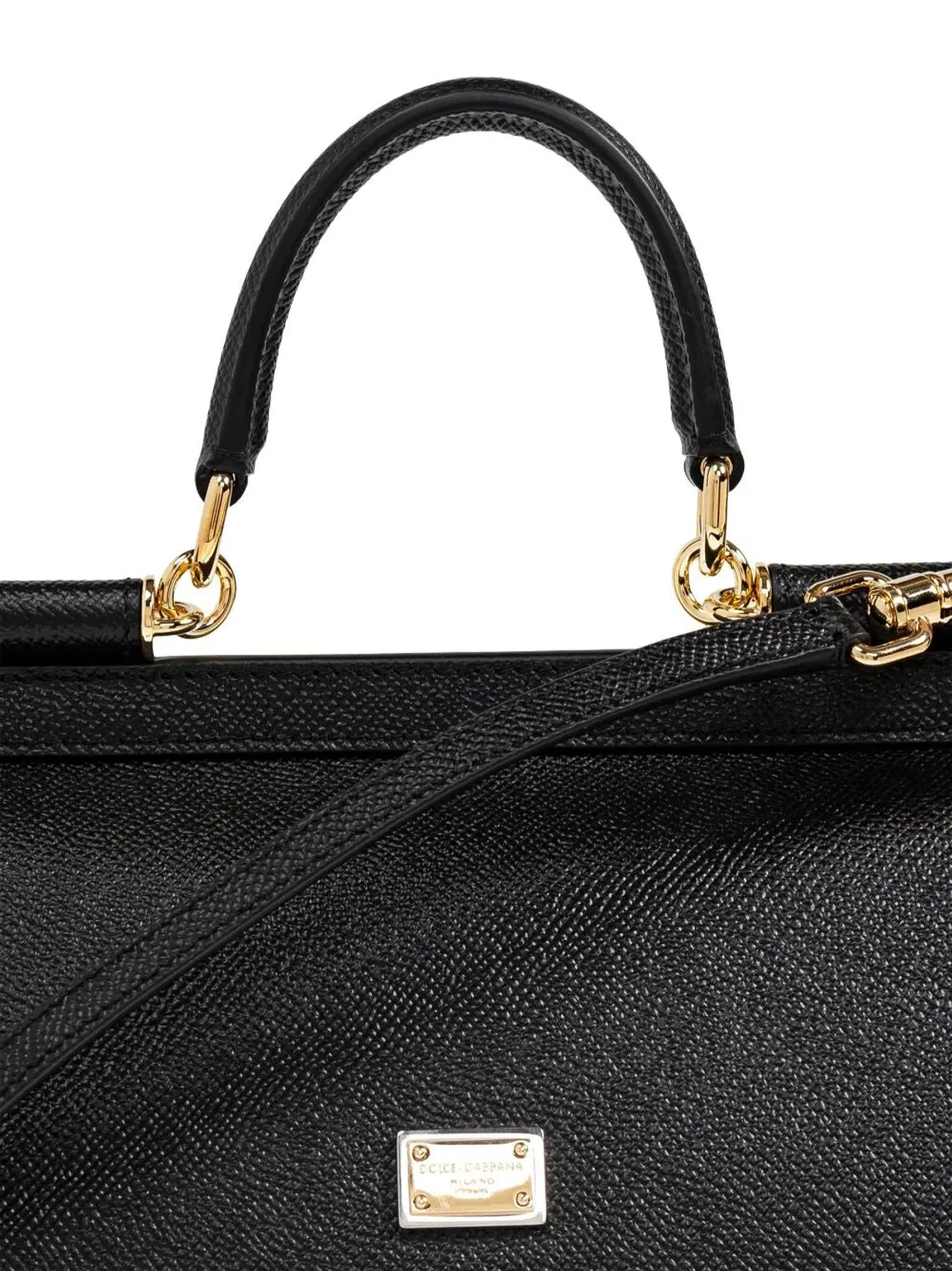 Dolce Gabbana Dolce & Gabbana Sicily Medium Leather Ha