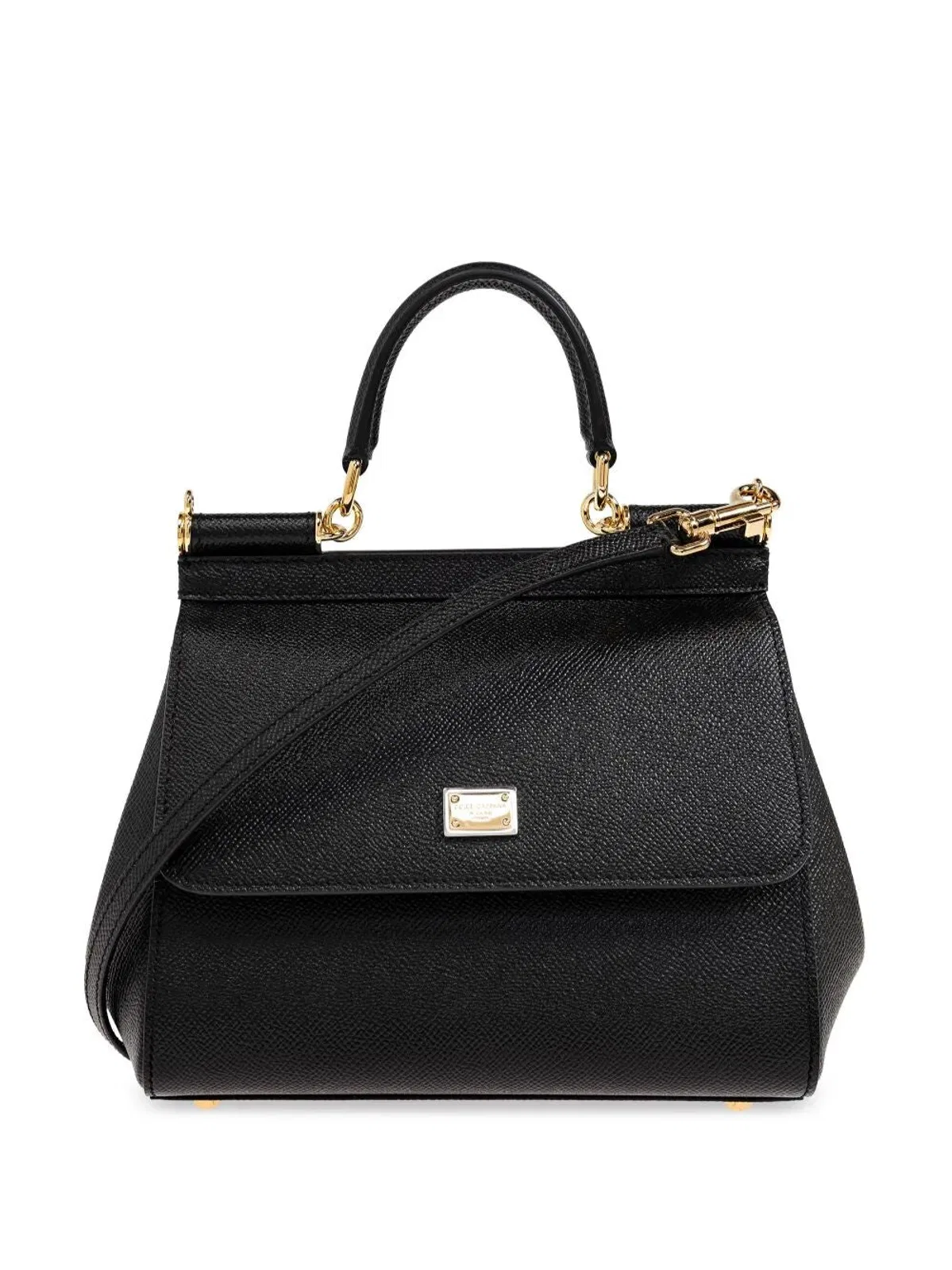 Dolce Gabbana Dolce & Gabbana Sicily Medium Leather Ha