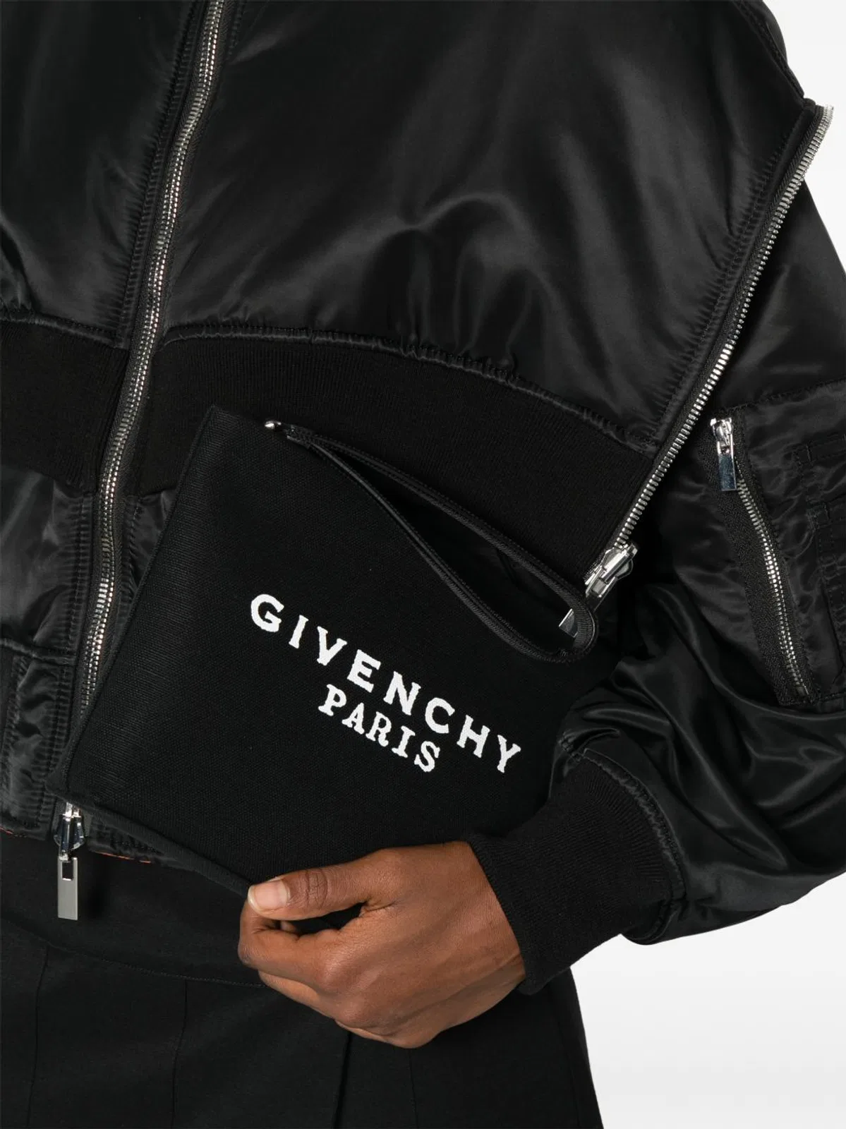 Givenchy Canvas Pouch With Zip