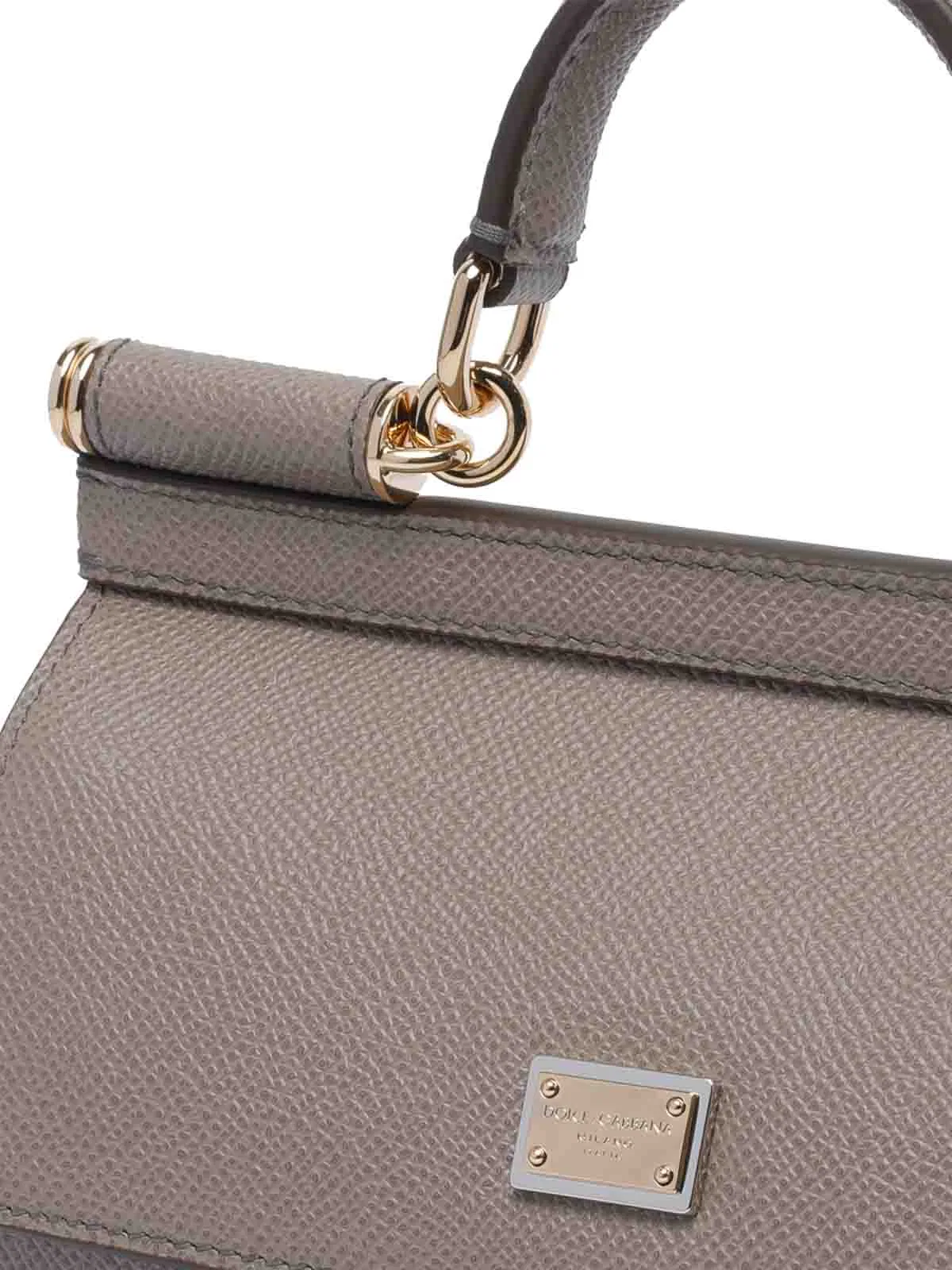 Dolce Gabbana Dolce & Gabbana Grey Small Sicily Handba