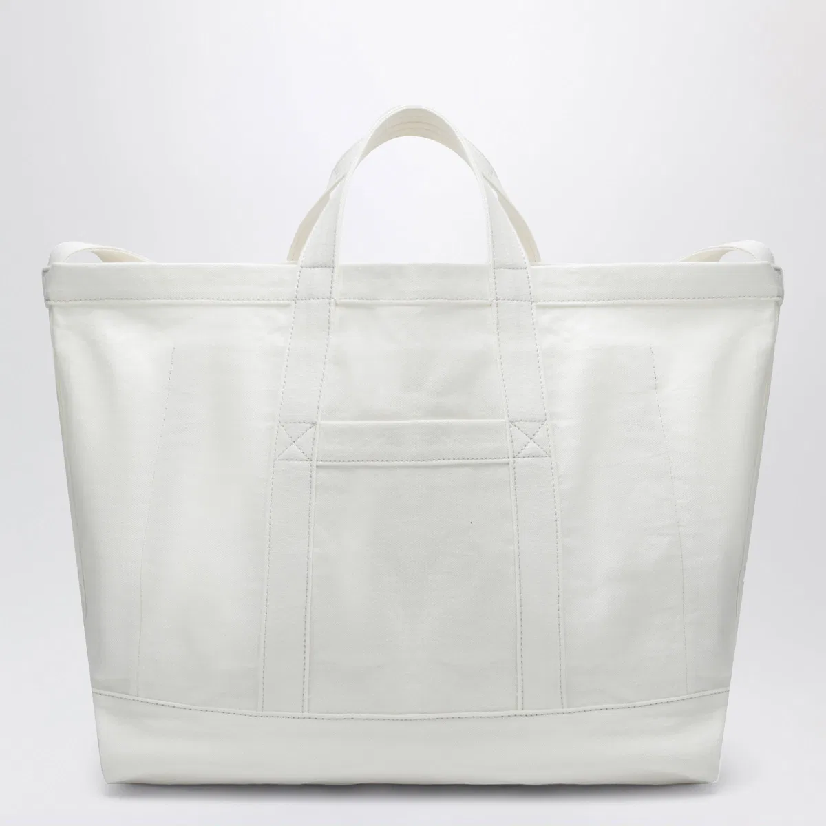 Tekla White Cotton Beach Bag