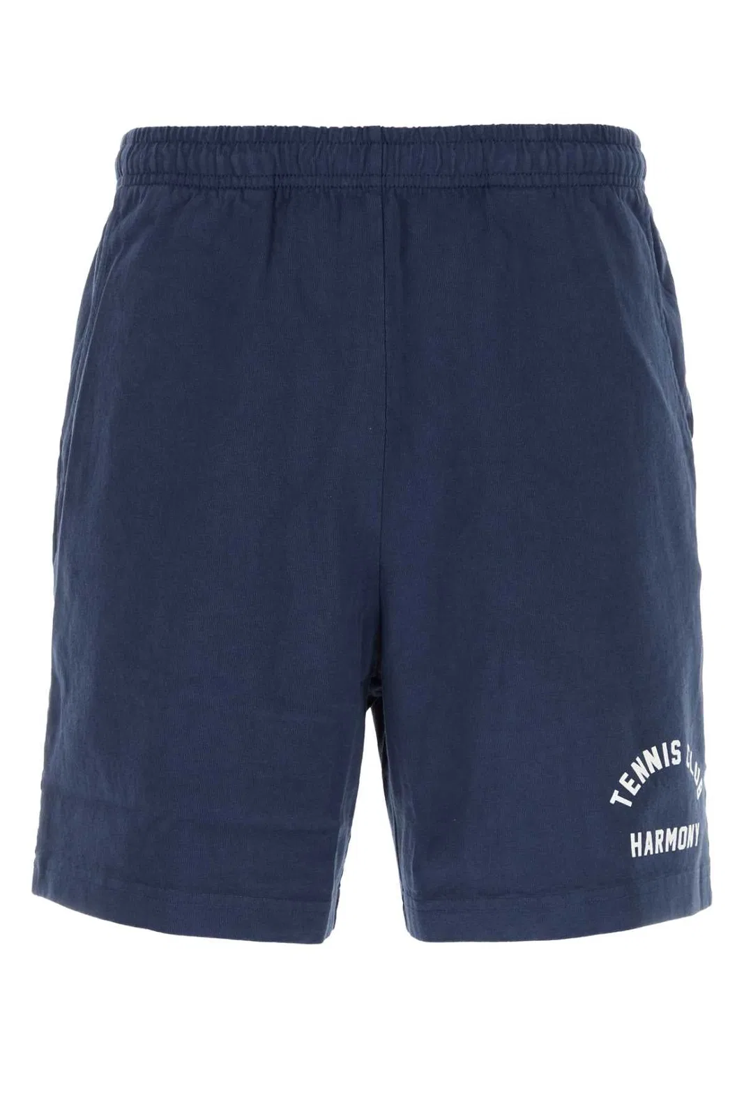 Harmony Navy Blue Cotton Bermuda Shorts