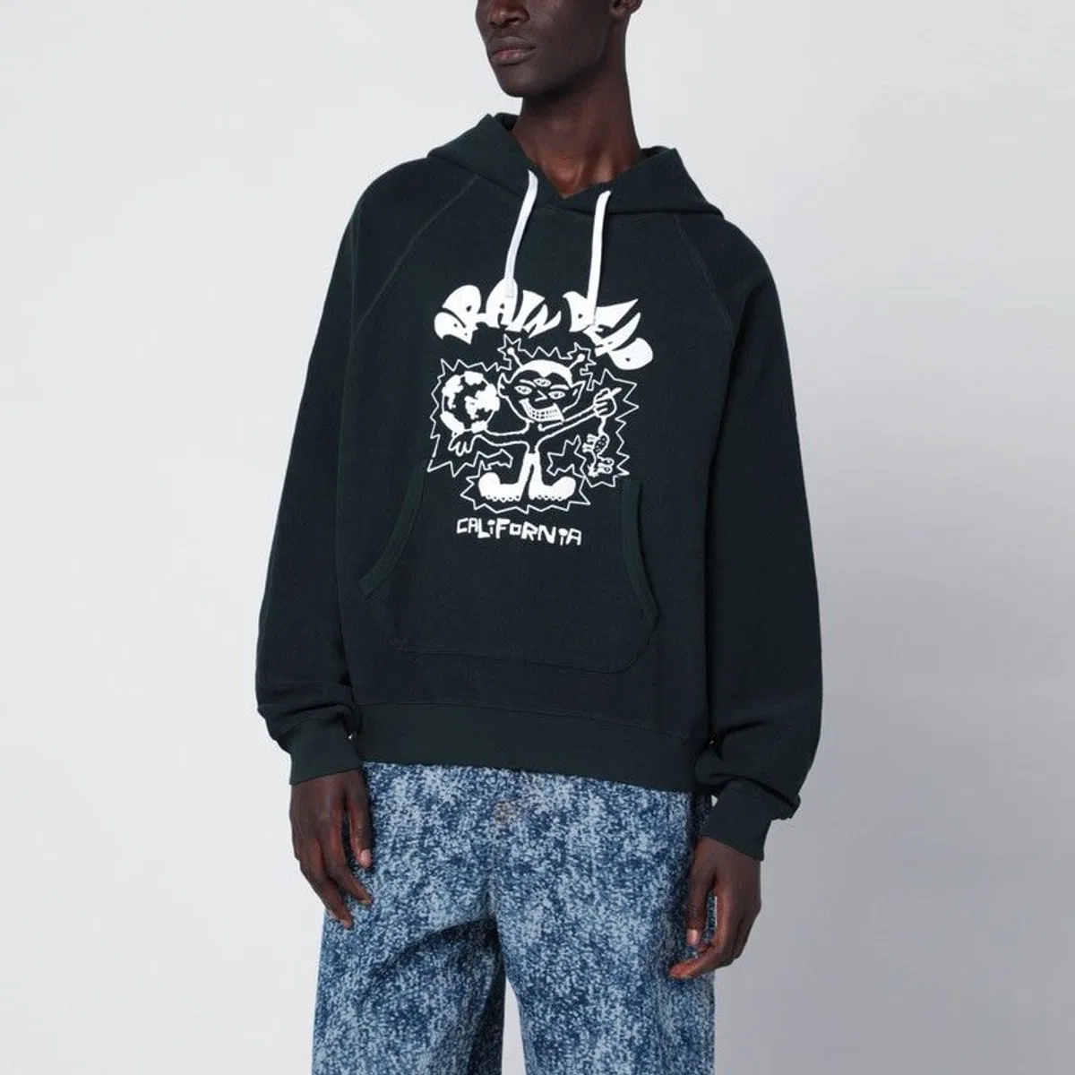 Brain dead Forest Green Hoodie