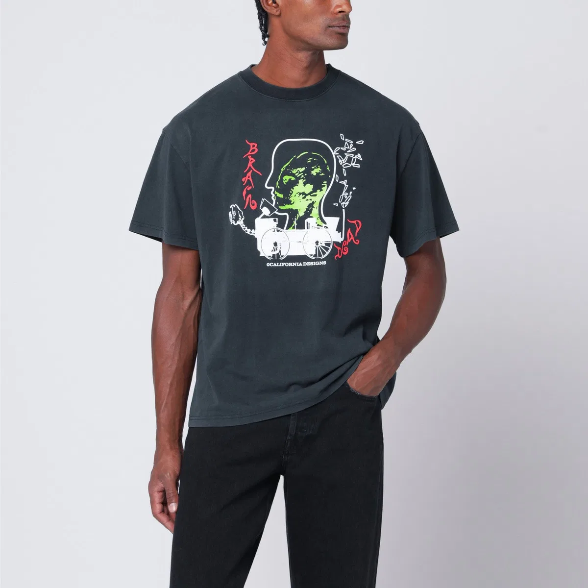 Brain dead Black Neuro Free Association T-Shirt