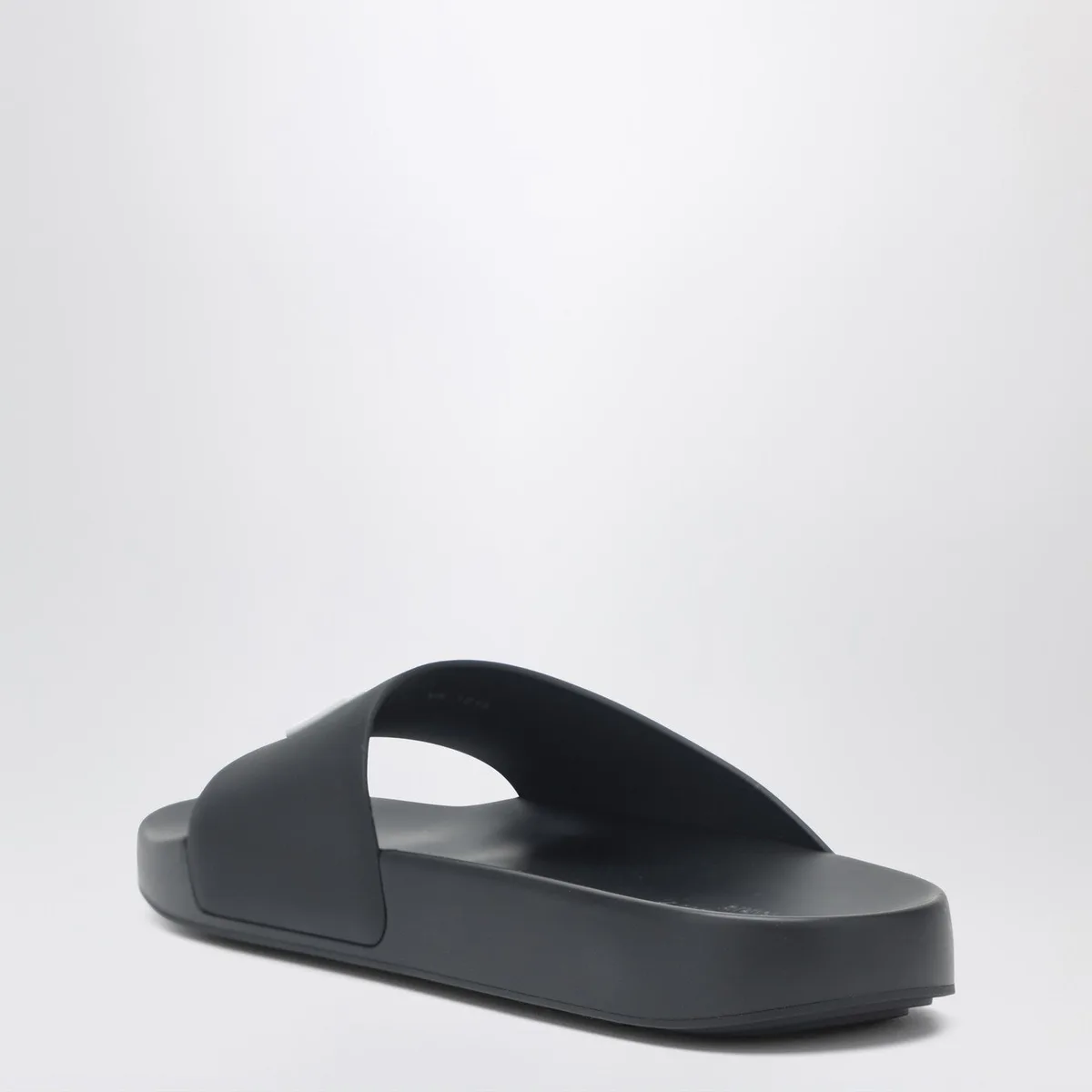 Givenchy Label Flat Mules In Black Rubber
