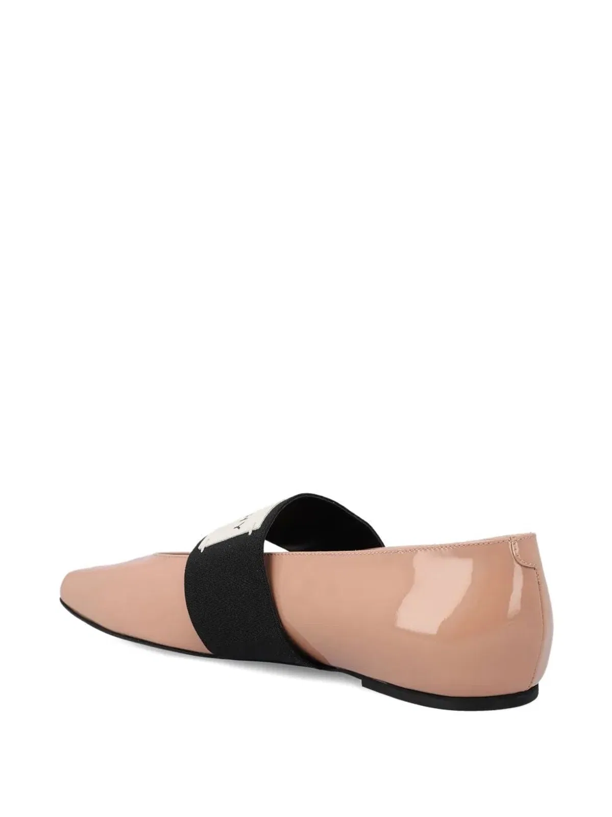 Givenchy Red Leather Squared Ballerinas