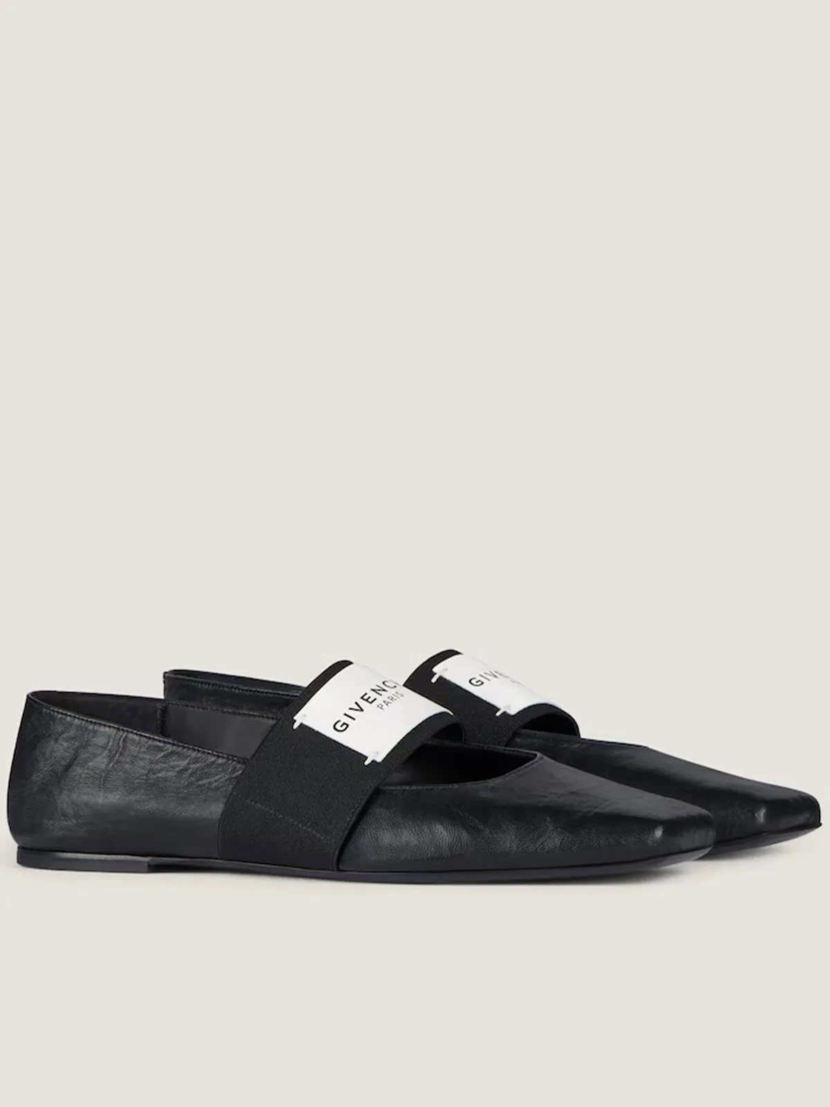 Givenchy Black Lambskin Ballerinas