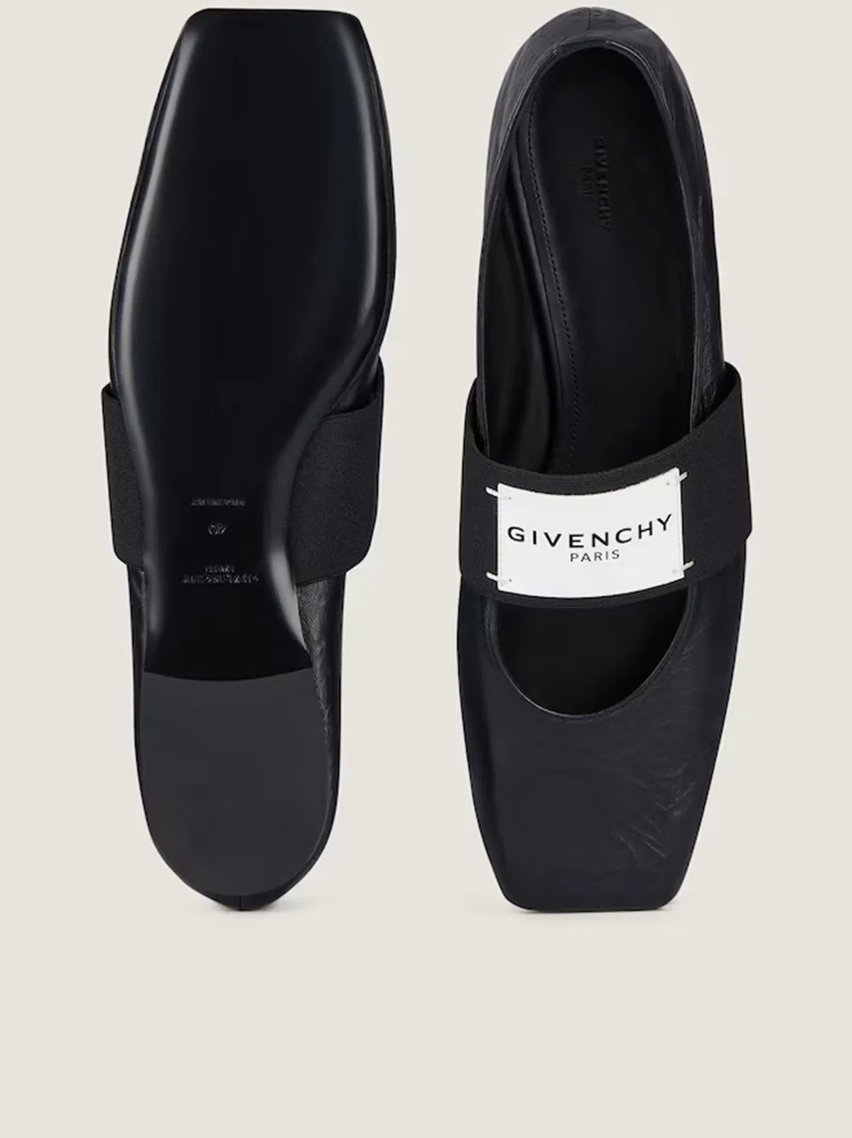 Givenchy Black Lambskin Ballerinas