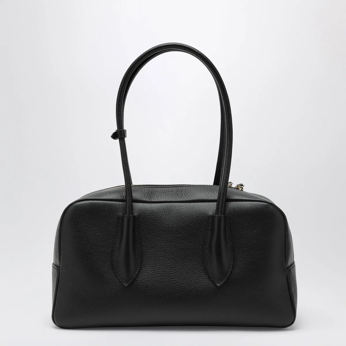 Noesi Betty Black Bag In Grained Leather
