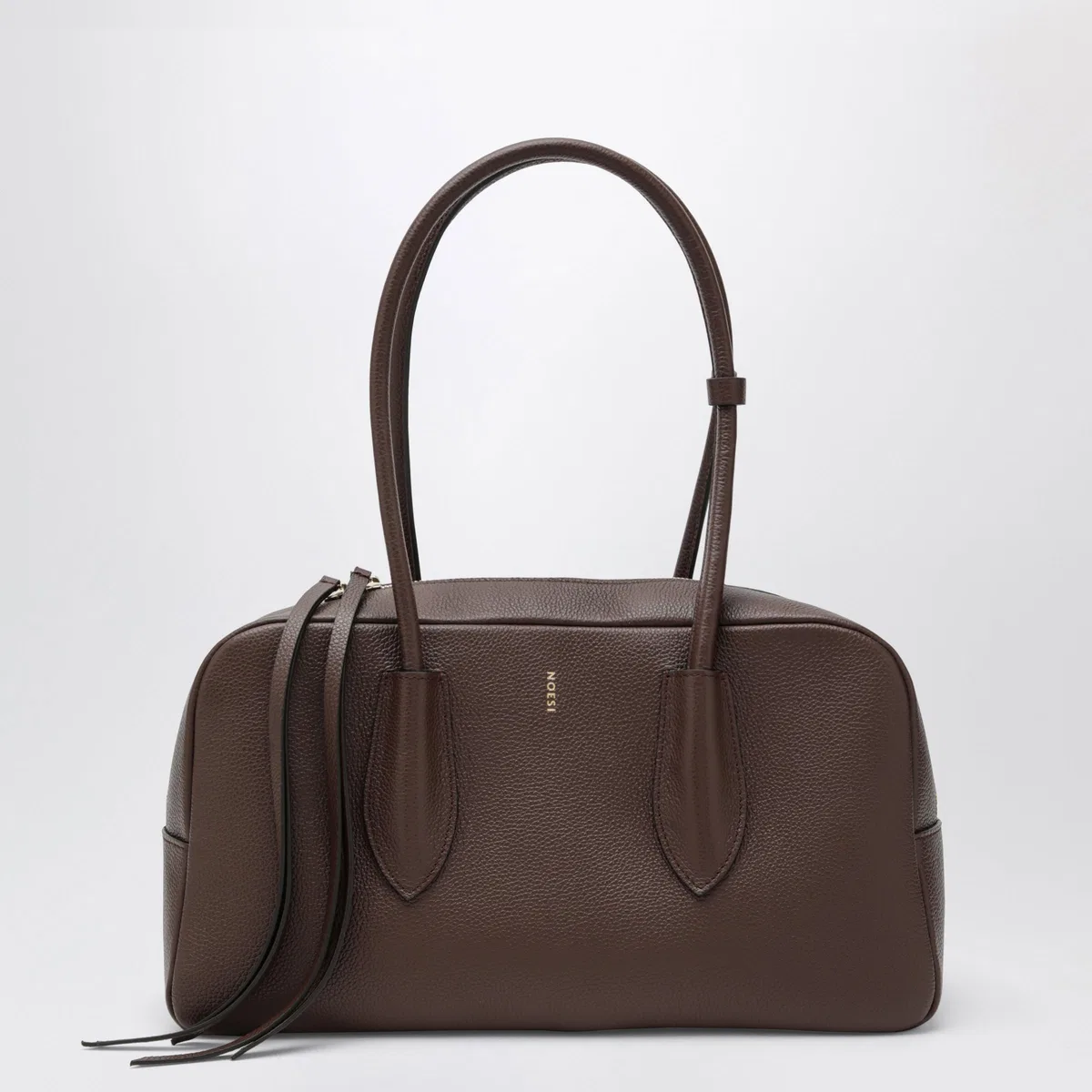 Noesi Betty Brown Bag In Grained Leather