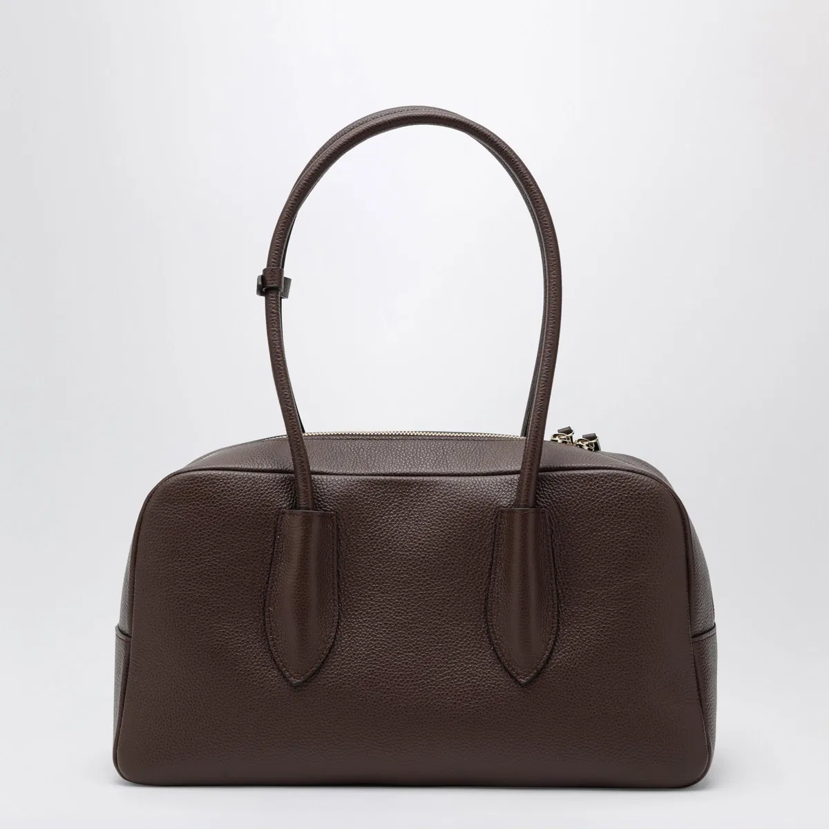 Noesi Betty Brown Bag In Grained Leather