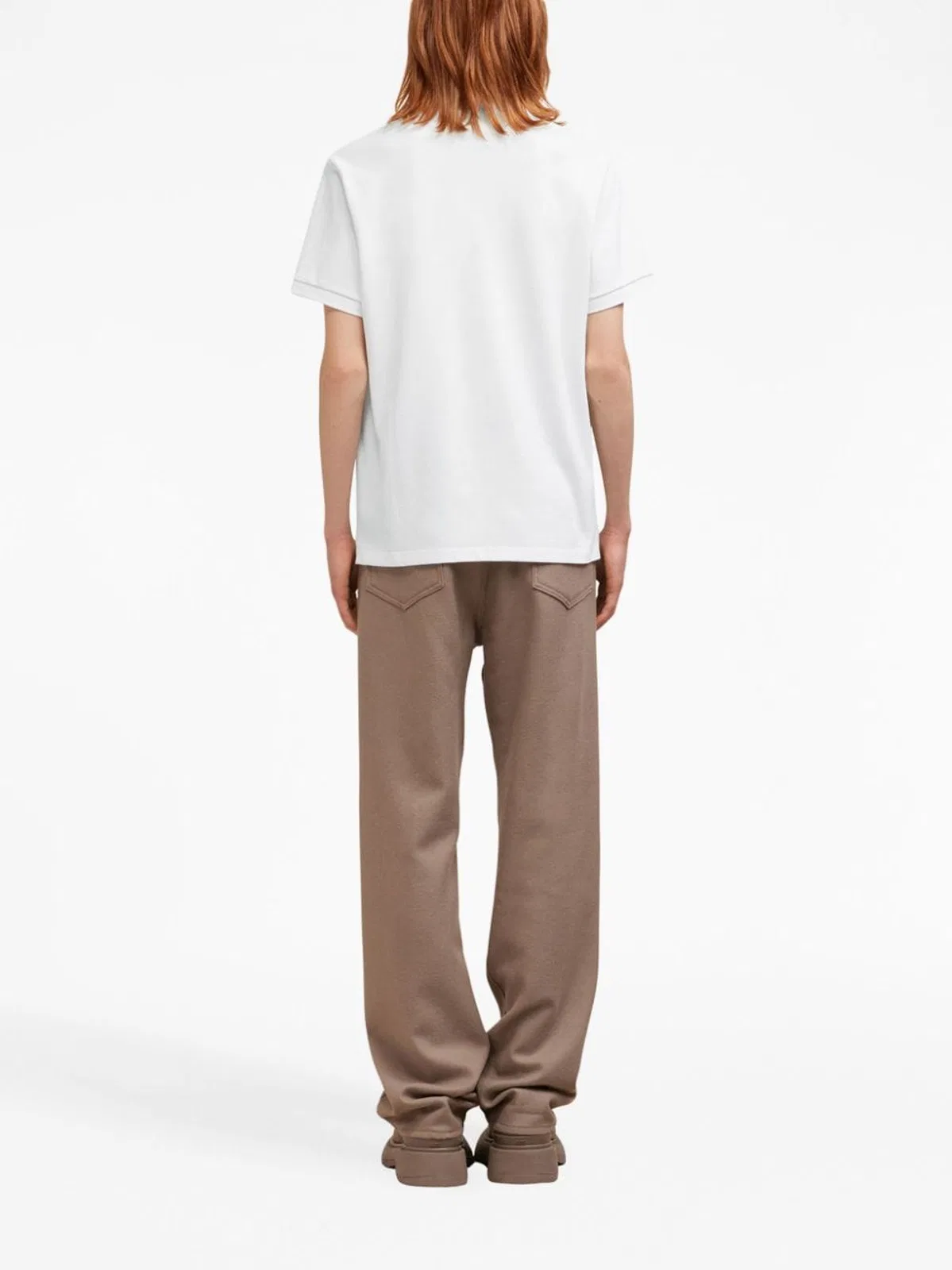 Ami paris Heart Motif Polo Shirt