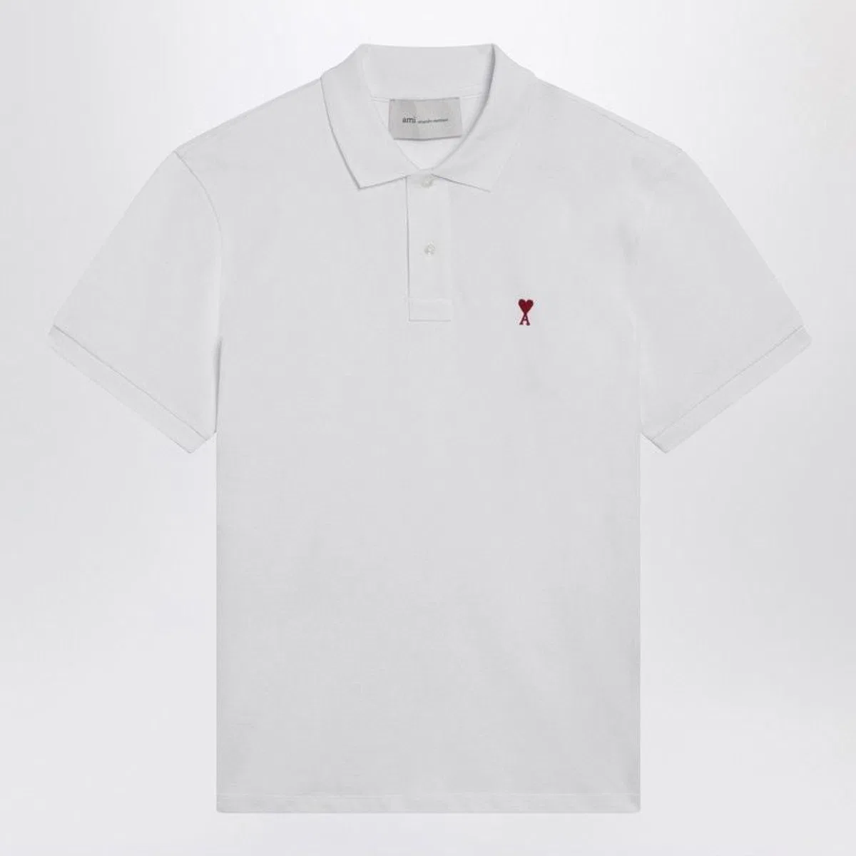 Ami paris Ami De Coeur White Polo Shirt