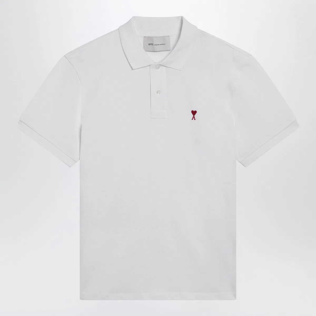 Ami paris Ami De Coeur White Polo Shirt