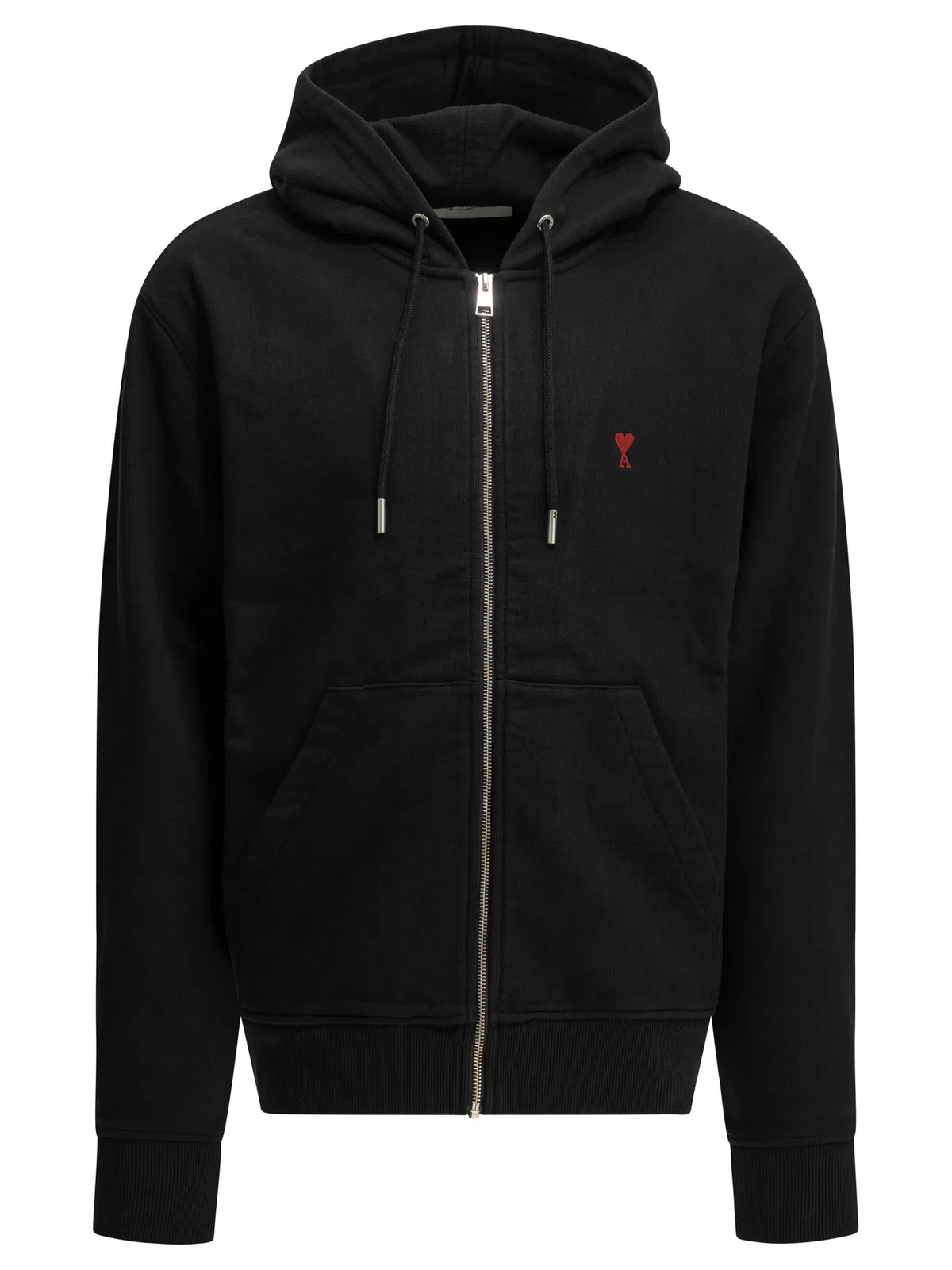Ami paris "Ami De Coeur" Zip-Up Sweatshirt
