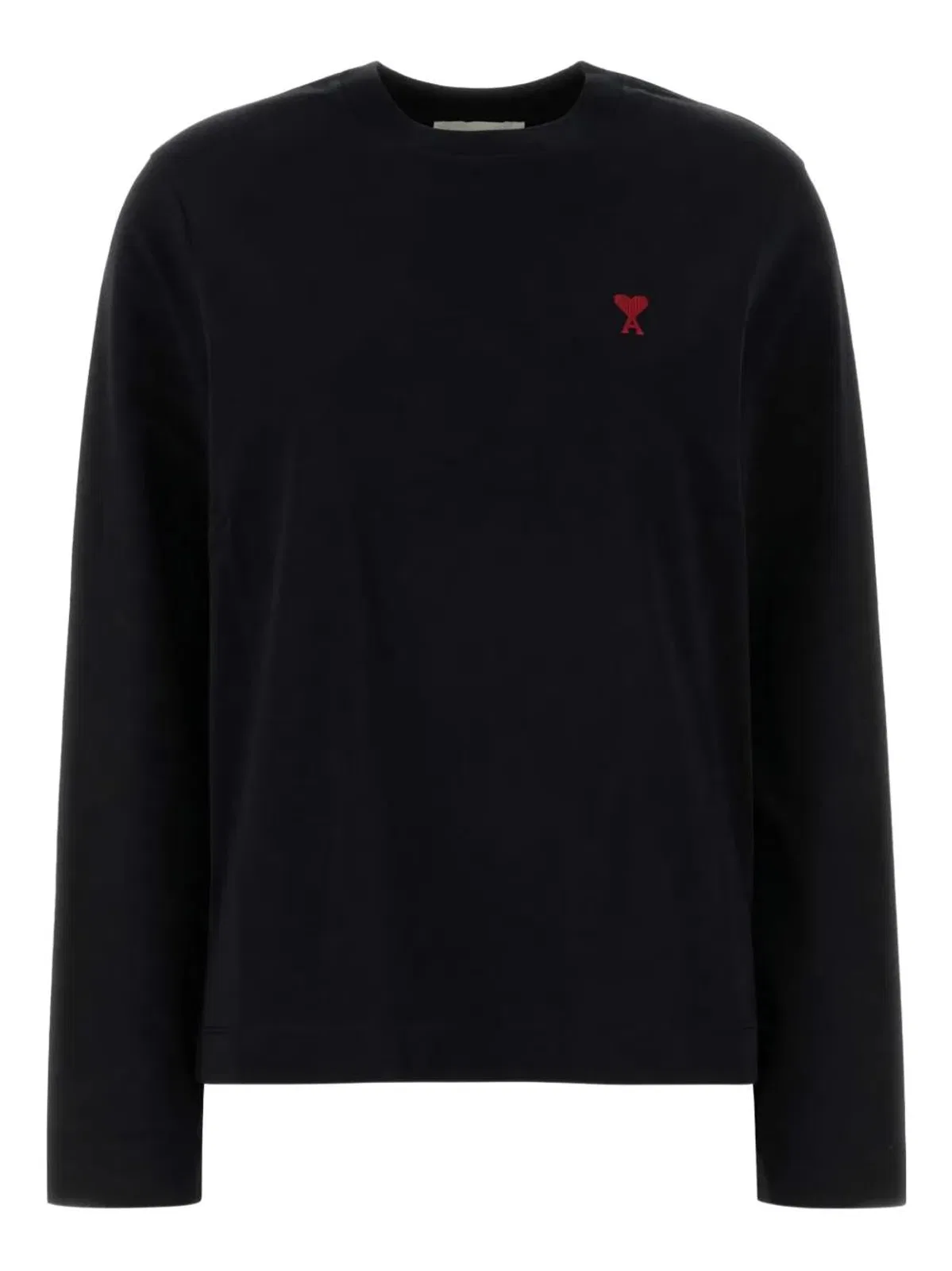 Ami paris Black Cotton T-Shirt