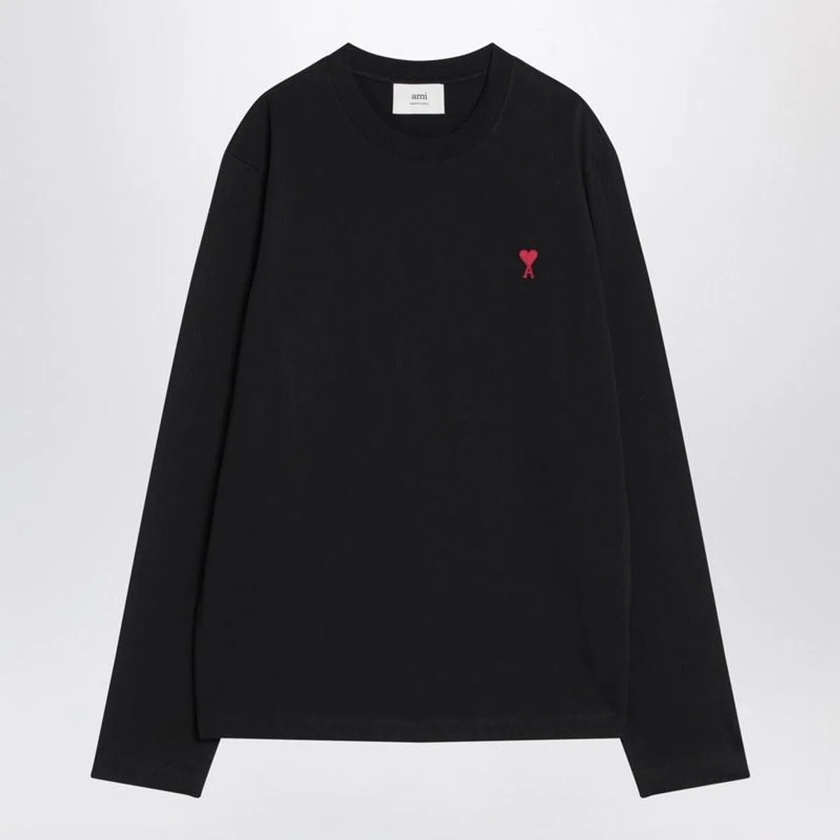 Ami paris Black Ami De Coeur Tshirt