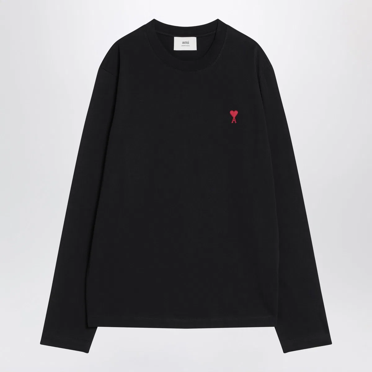 Ami paris Black Ami De Coeur T-Shirt