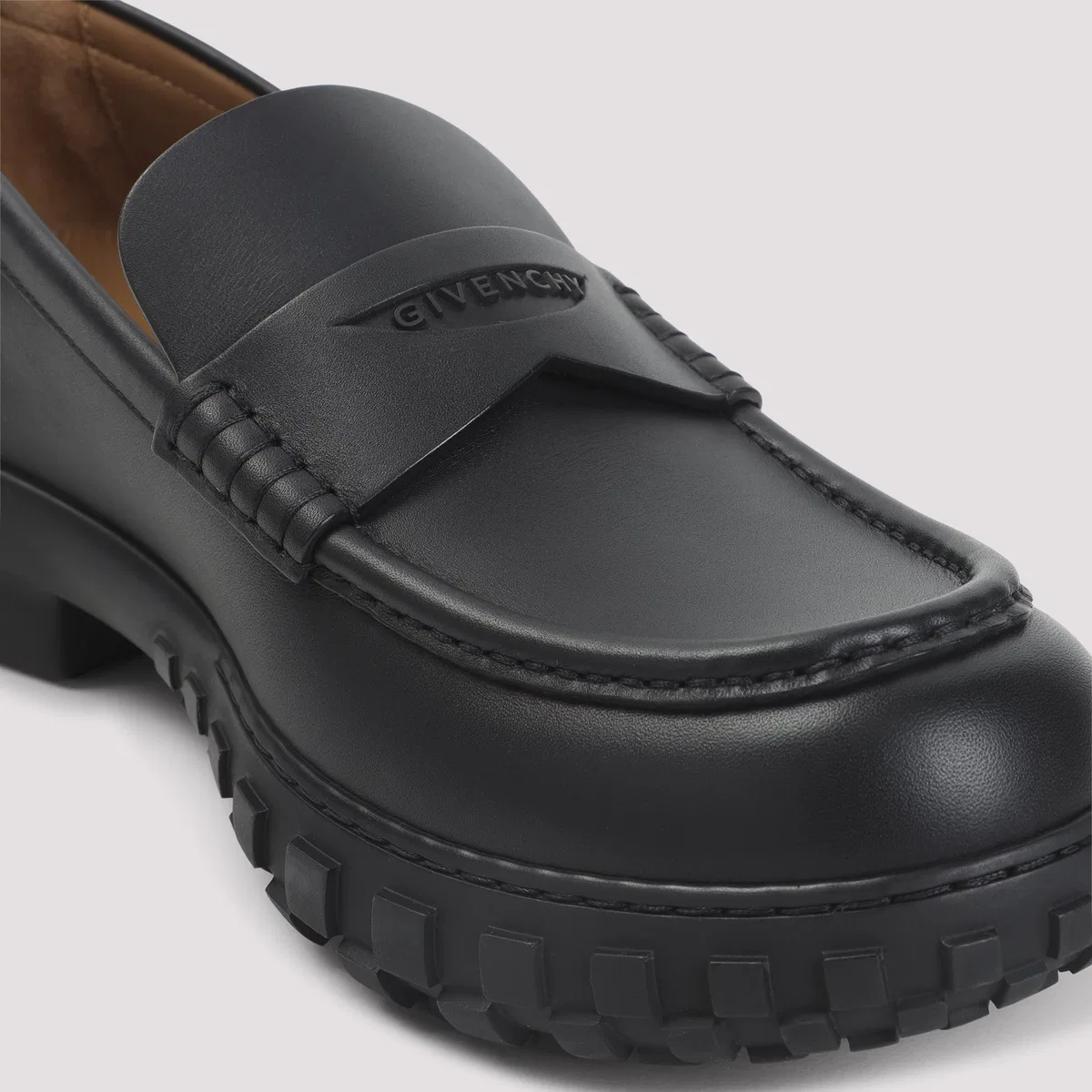 Givenchy Black Echo Calf Leather Loafers