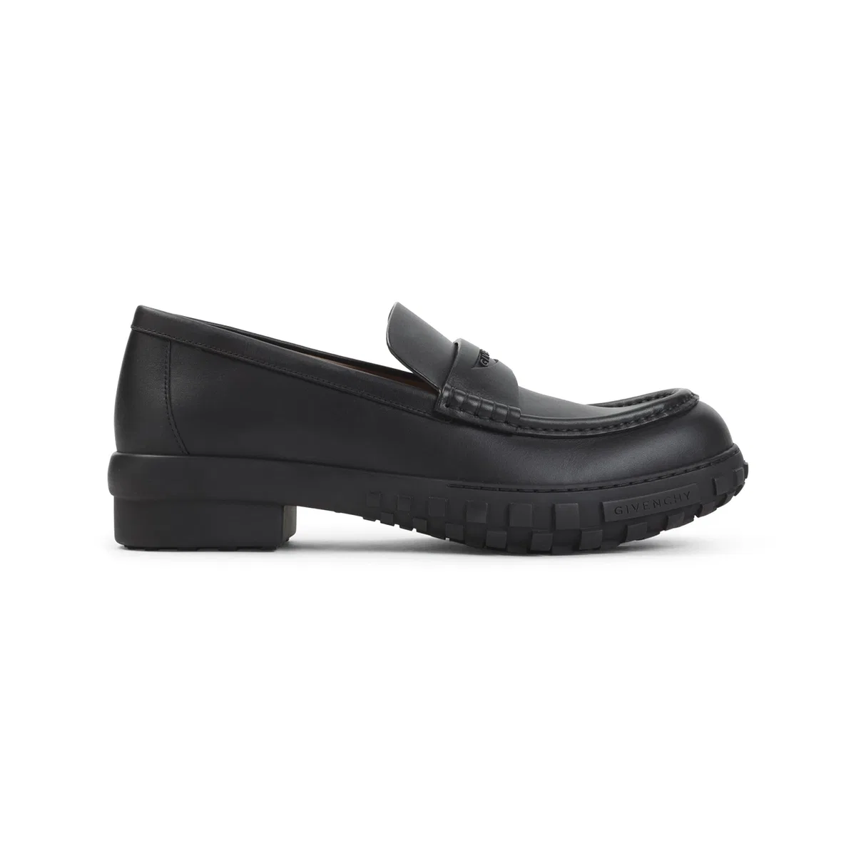 Givenchy Black Echo Calf Leather Loafers