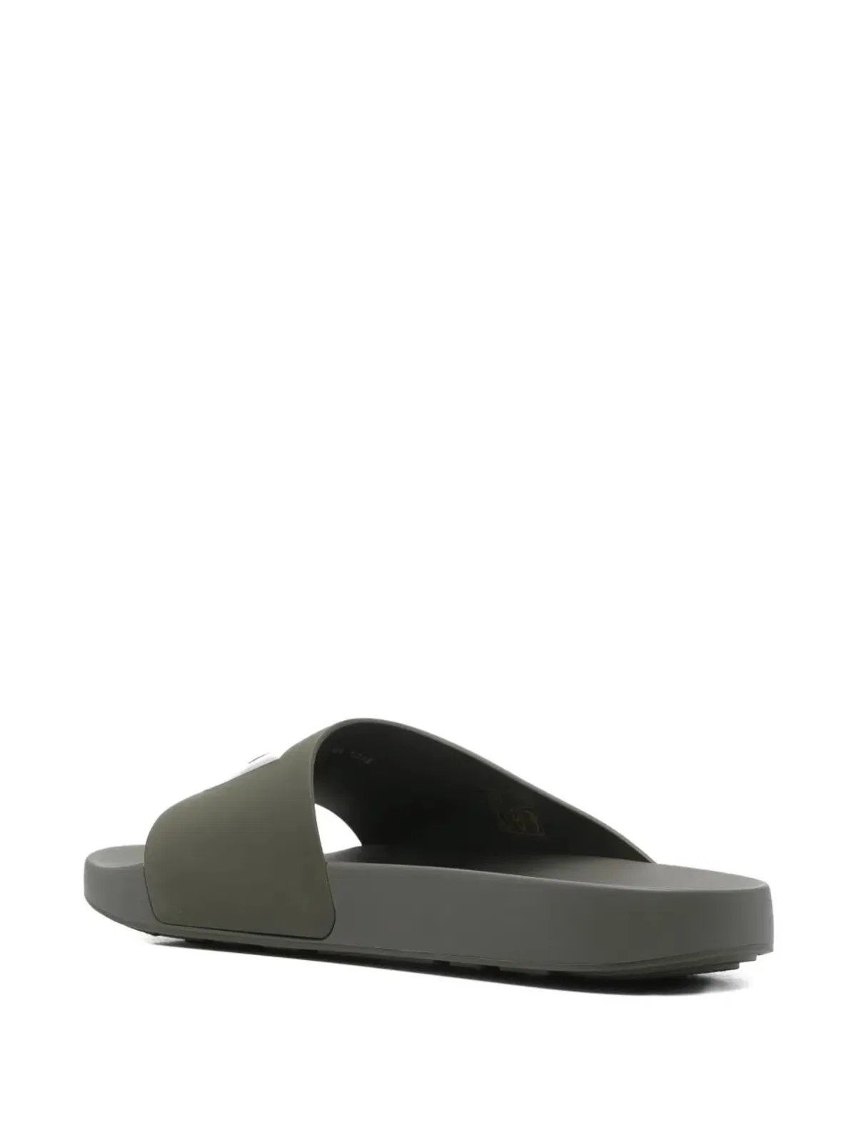 Givenchy Label Slide Flat Mules In Rubber
