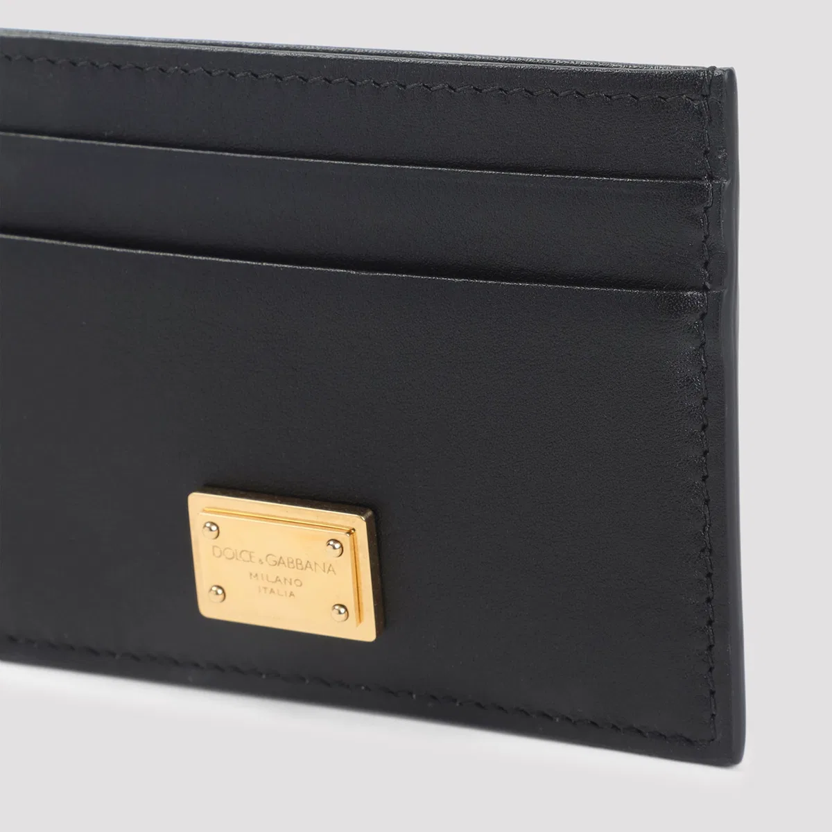 Dolce Gabbana Dolce & Gabbana Black Plongé Calf Leathe