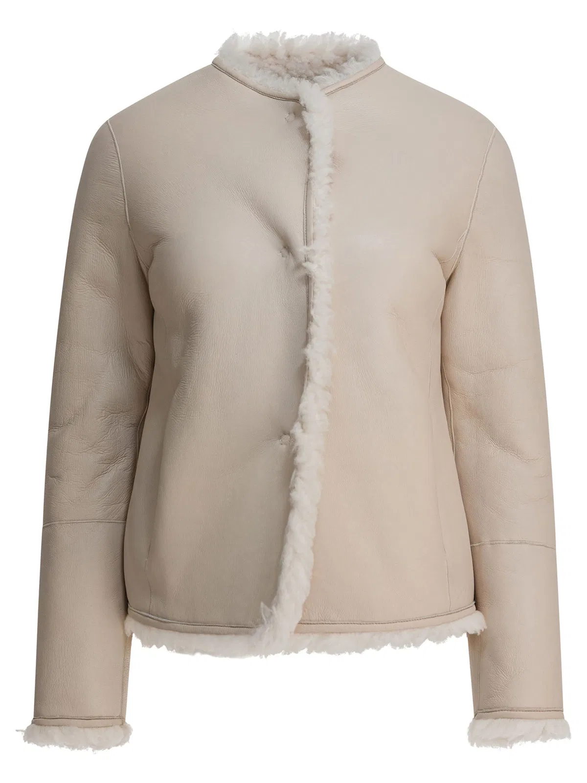 Furling by Giani Beige Calfskin Jacket
