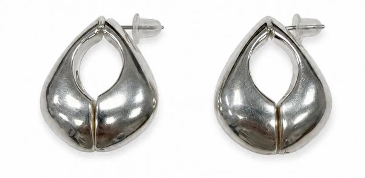 Soeur Silver Polished Drop Engraved Bijoux