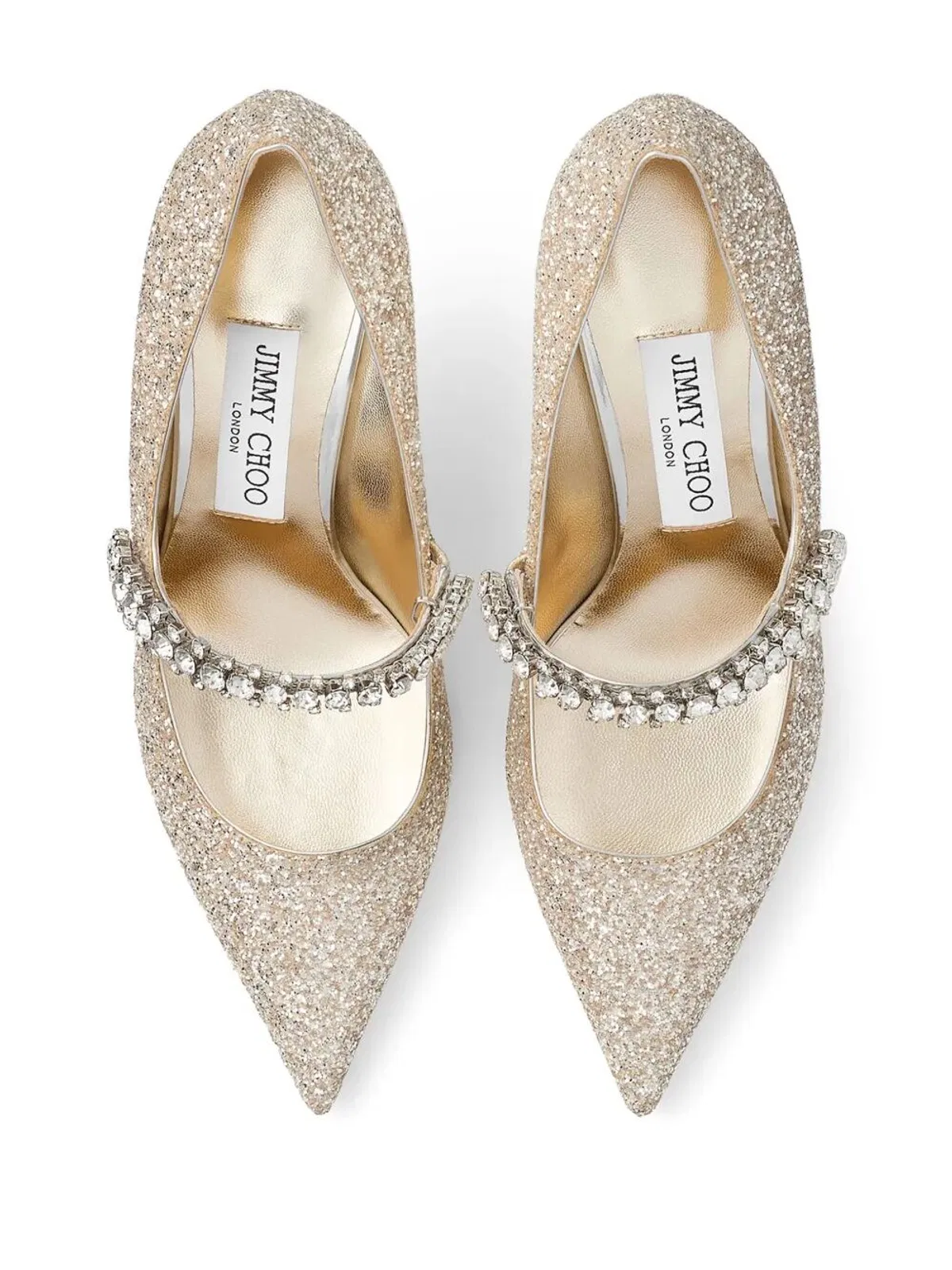 Jimmy Choo Crystal Embellished Bing 65 Pumps In Gli