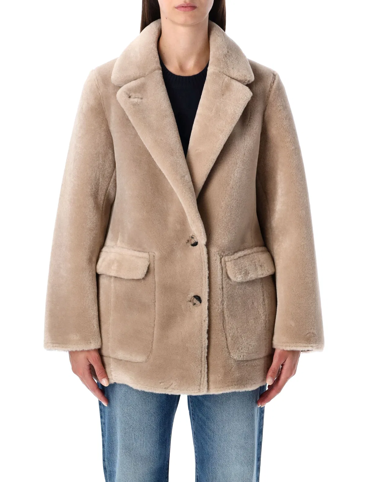 Urbancode Reversible Faux Fur Coat With Suede Inte
