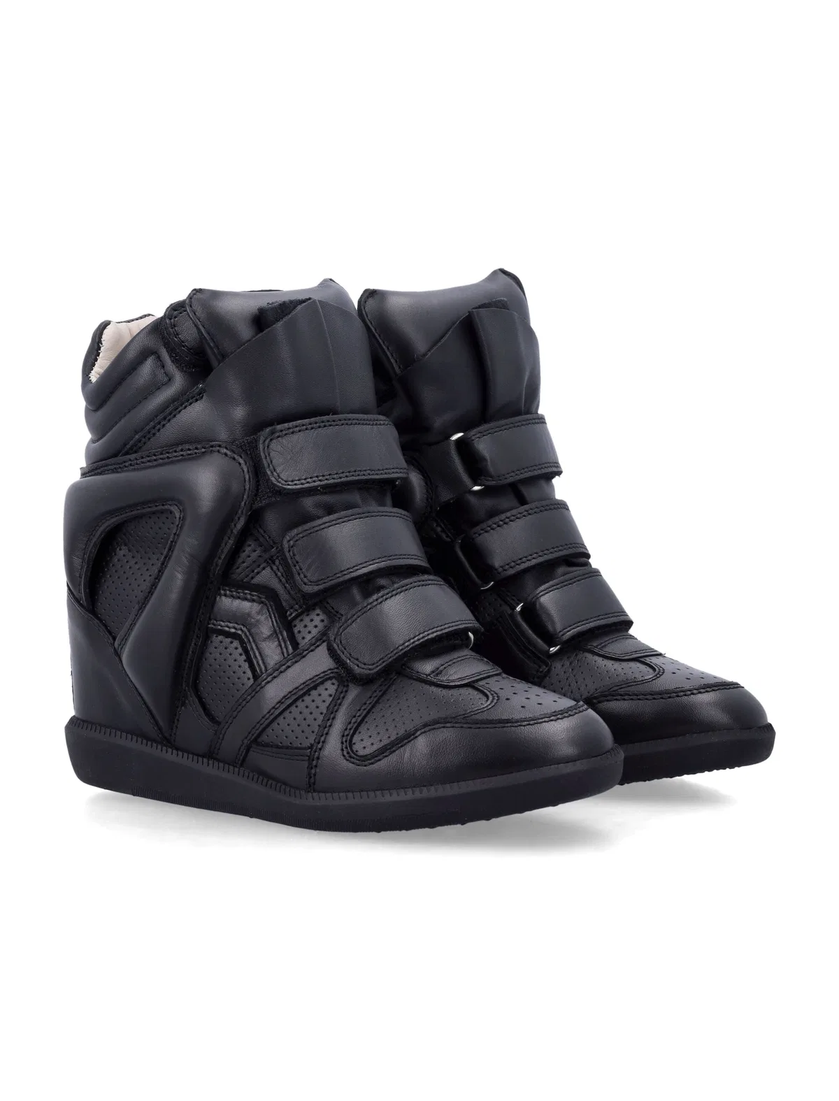 Isabel Marant Bekett Leather Wedge Sneakers