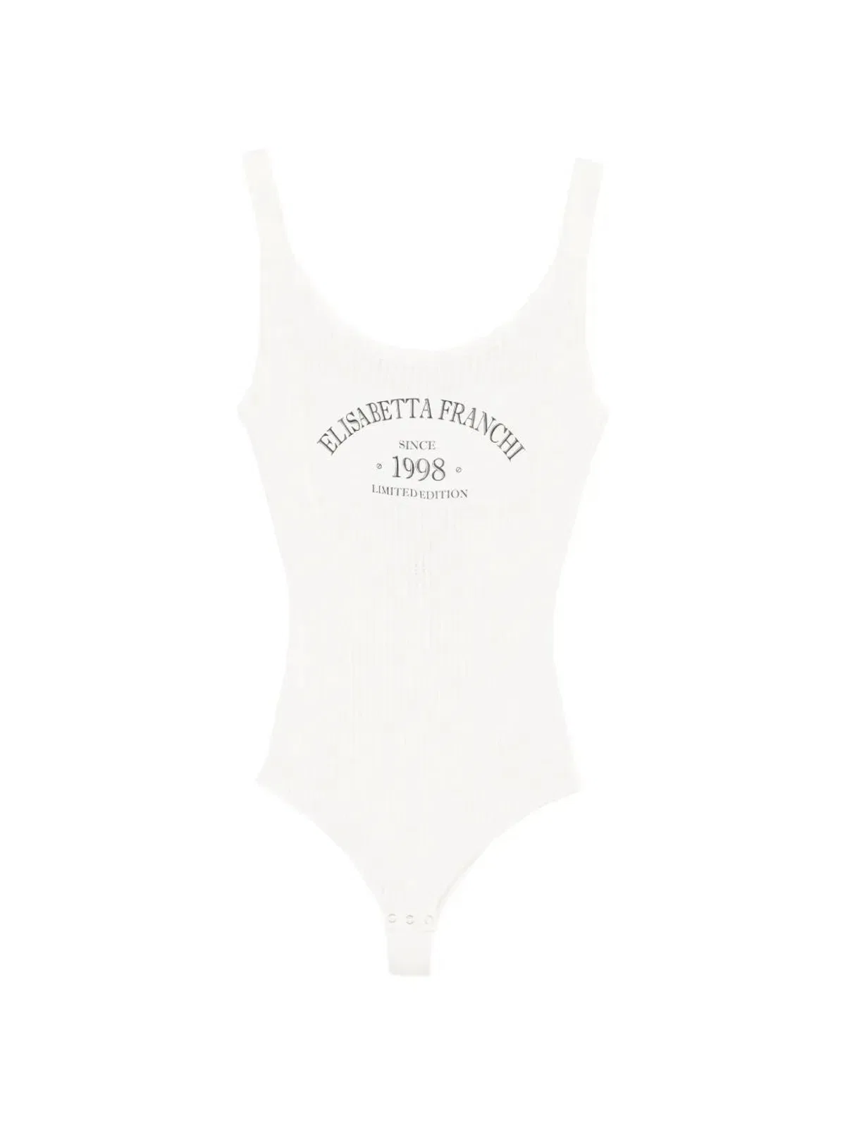 Elisabetta Franchi Logo-Detail Ribbed Bodysuit