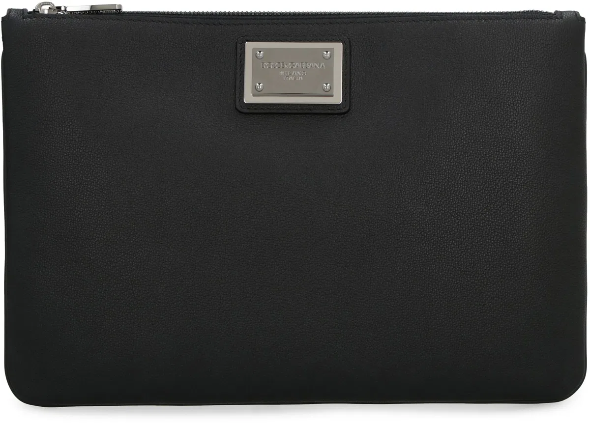 Dolce Gabbana Dolce & Gabbana Black Leather And Nylon 