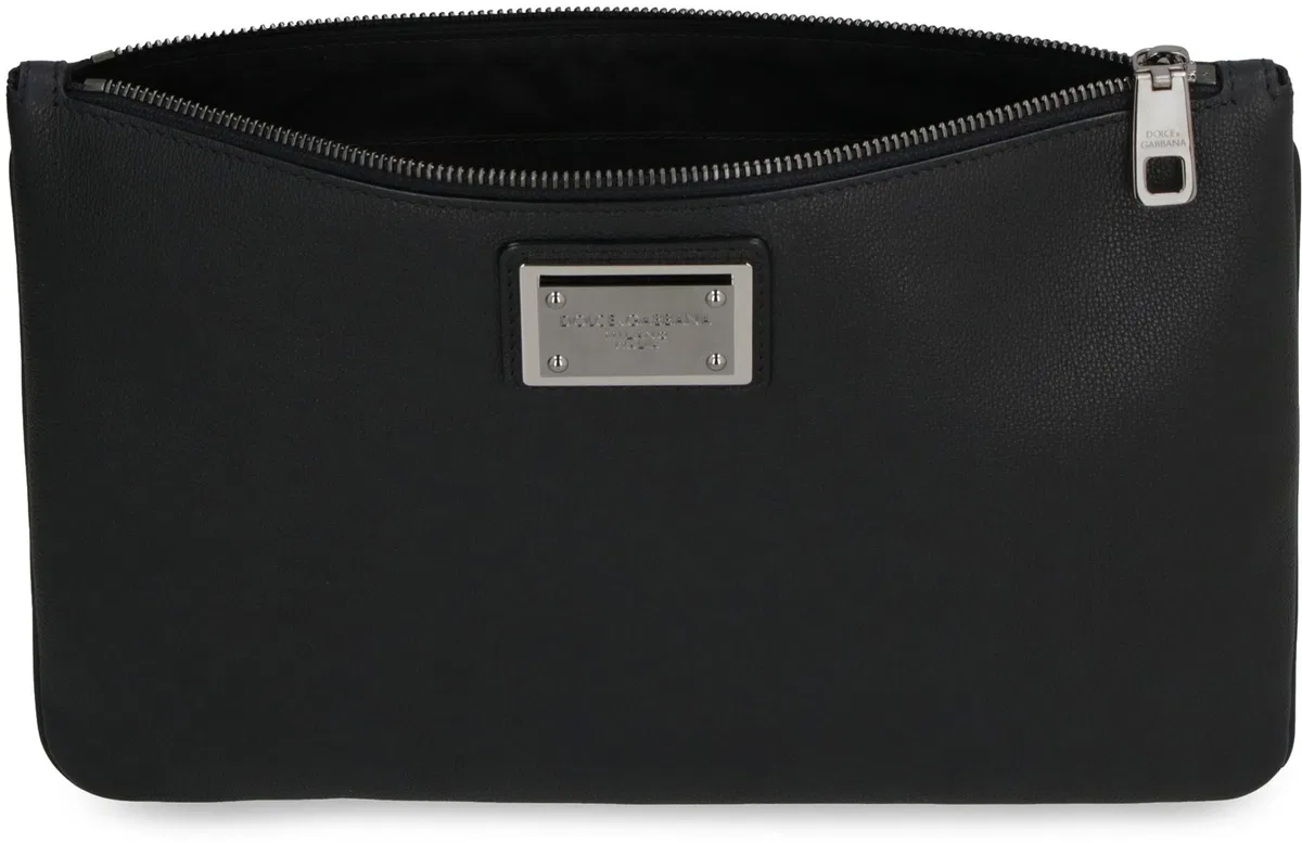 Dolce Gabbana Dolce & Gabbana Black Leather And Nylon 