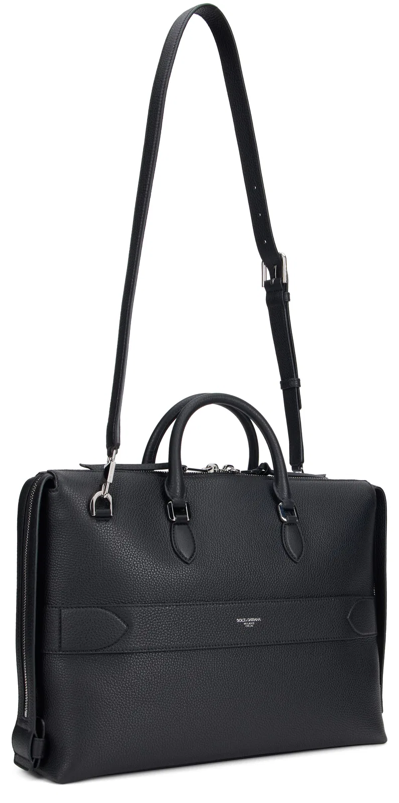 Dolce Gabbana Dolce & Gabbana Pebbled-Leather Briefcas