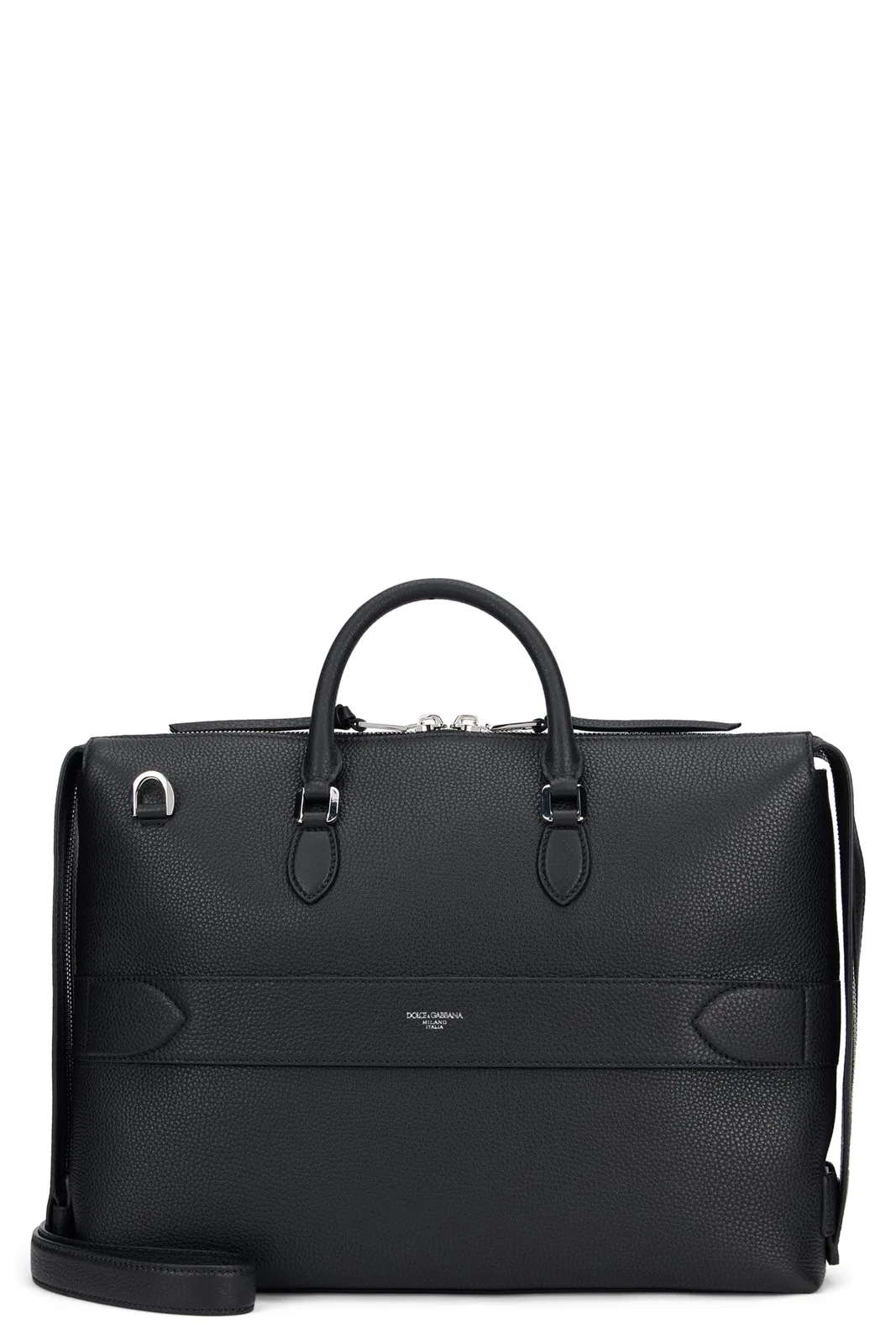 Dolce Gabbana Dolce & Gabbana Pebbled-Leather Briefcas