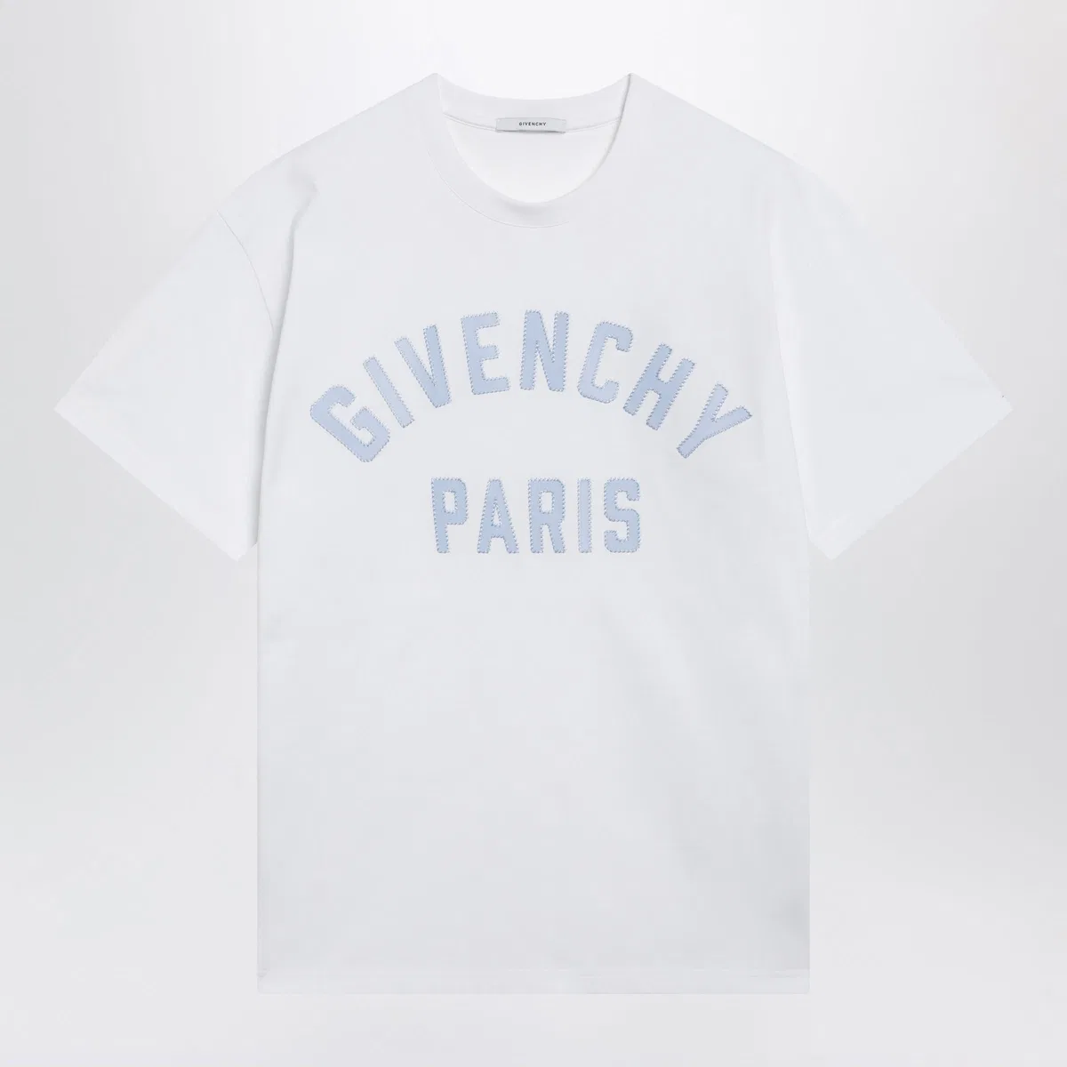 Givenchy White T-Shirt With Logo Embroidery
