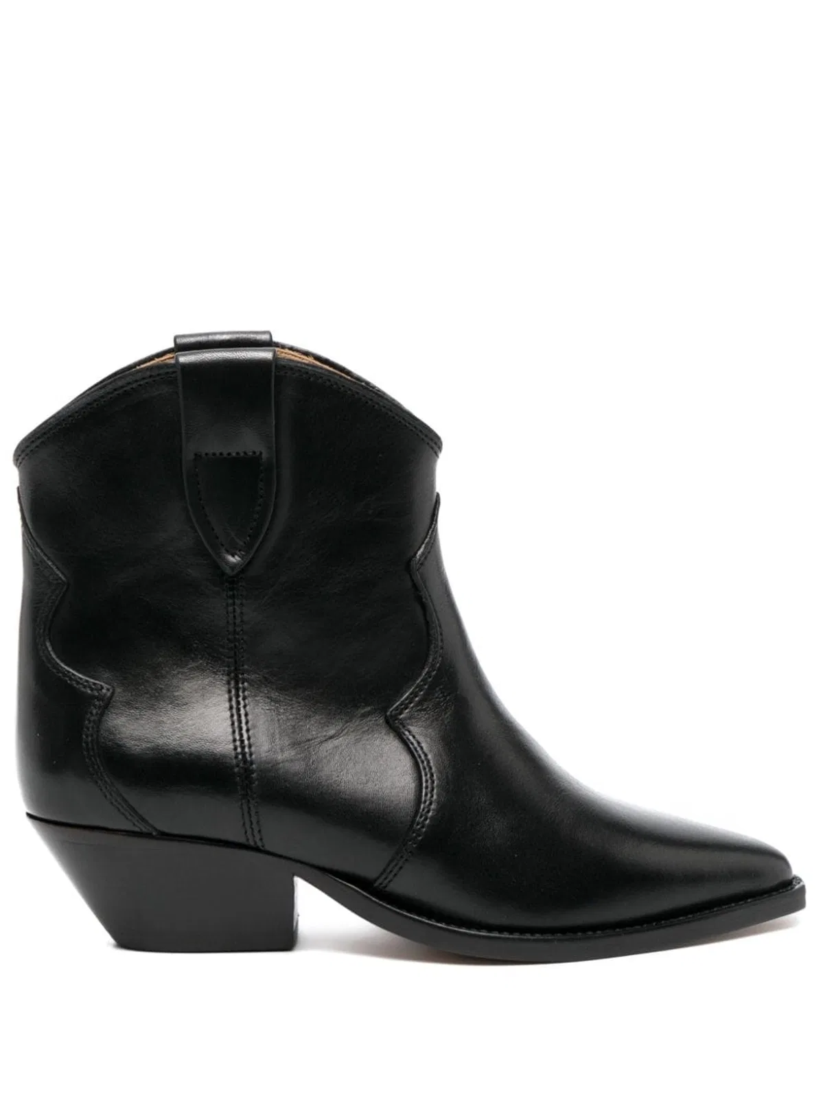 Isabel Marant Pointed Toe Leather Ankle Boots
