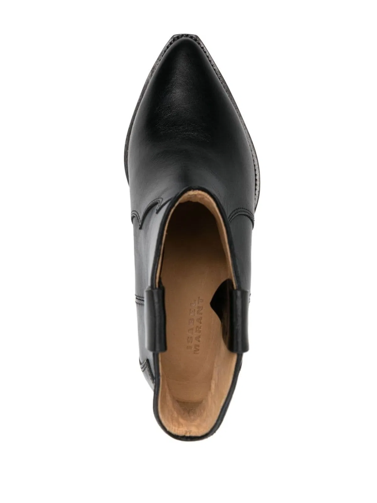 Isabel Marant Pointed Toe Leather Ankle Boots
