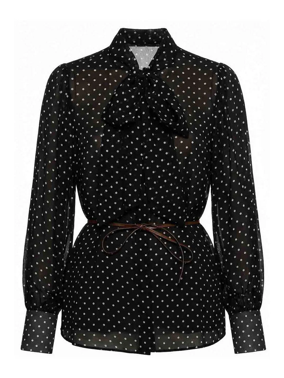 Crida Milano White Silk Blouse