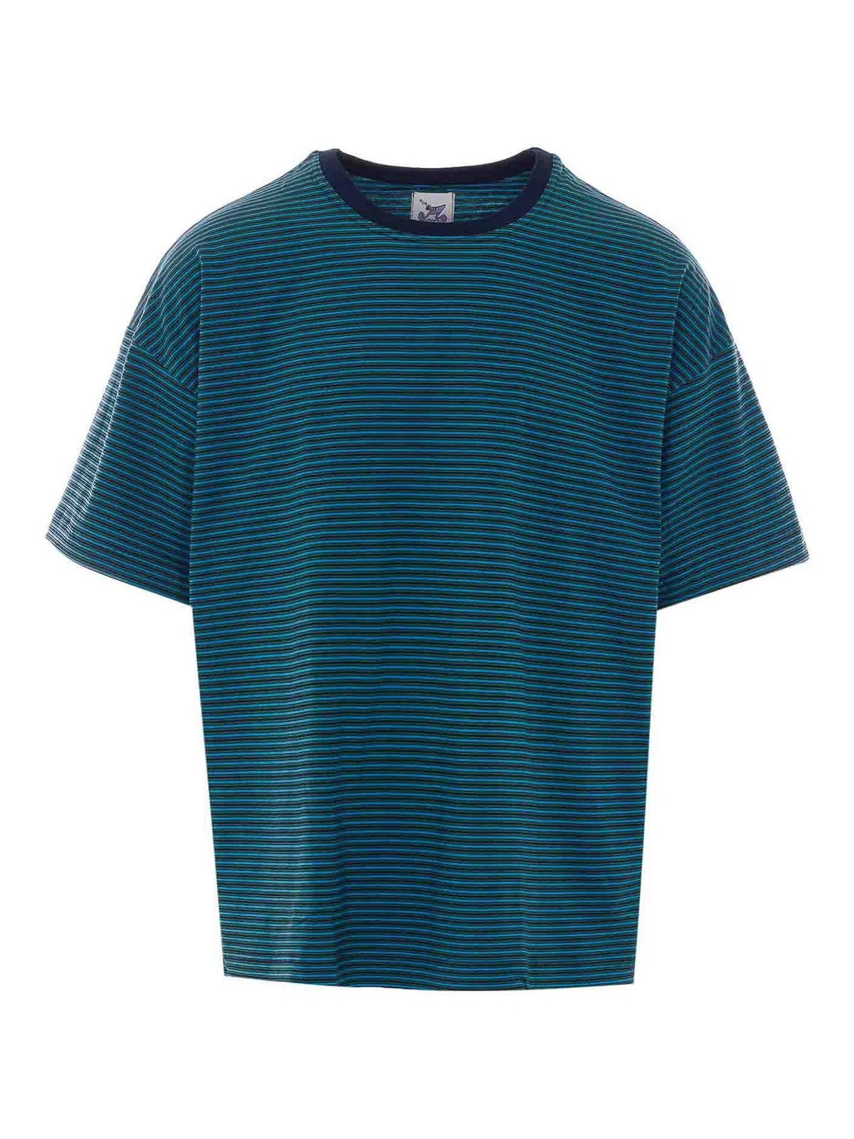 Howlin Green Boxy Paradise Striped T-Shirt