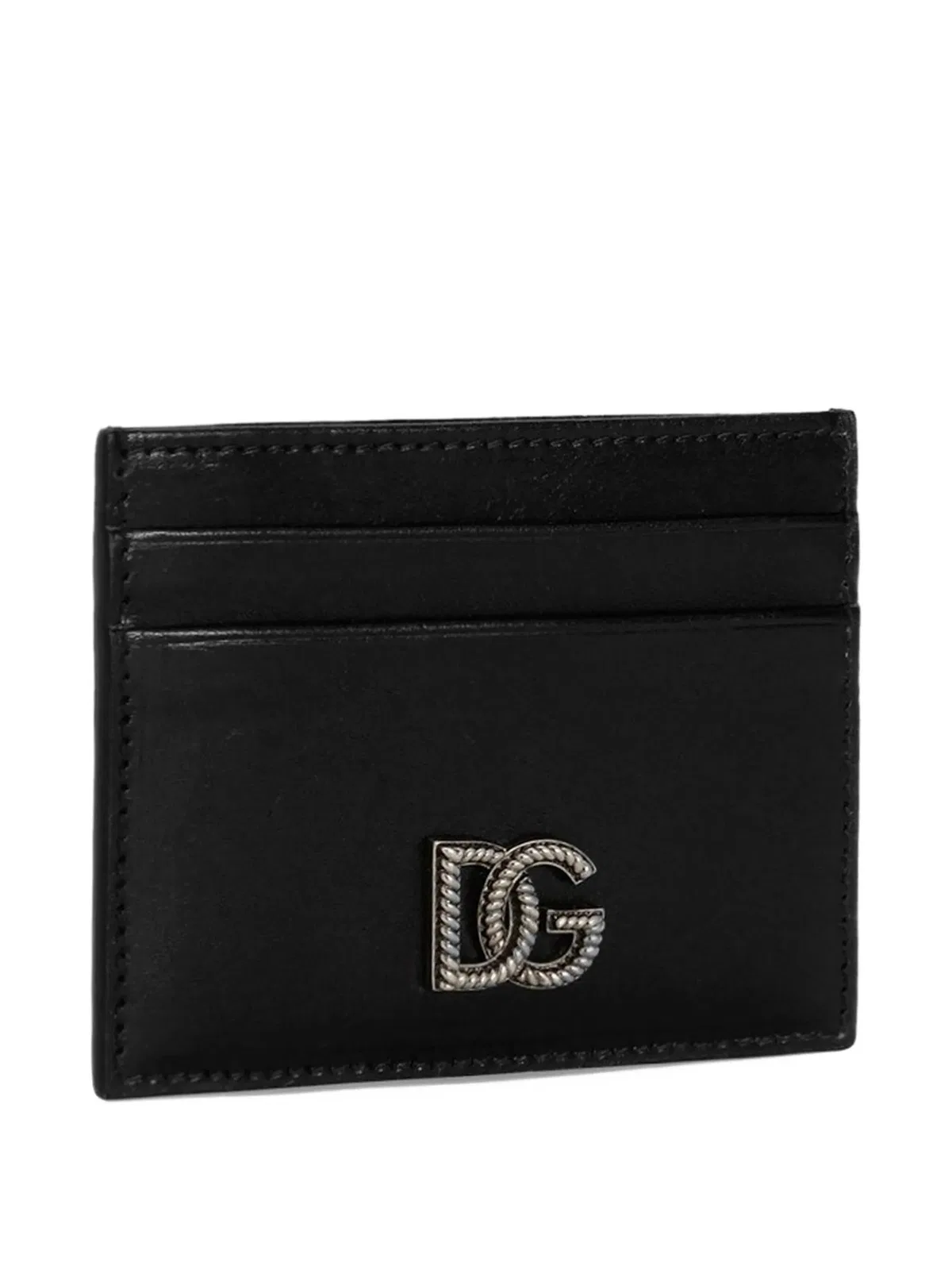 Dolce Gabbana Dolce & Gabbana Calfskin Card Holder Wit