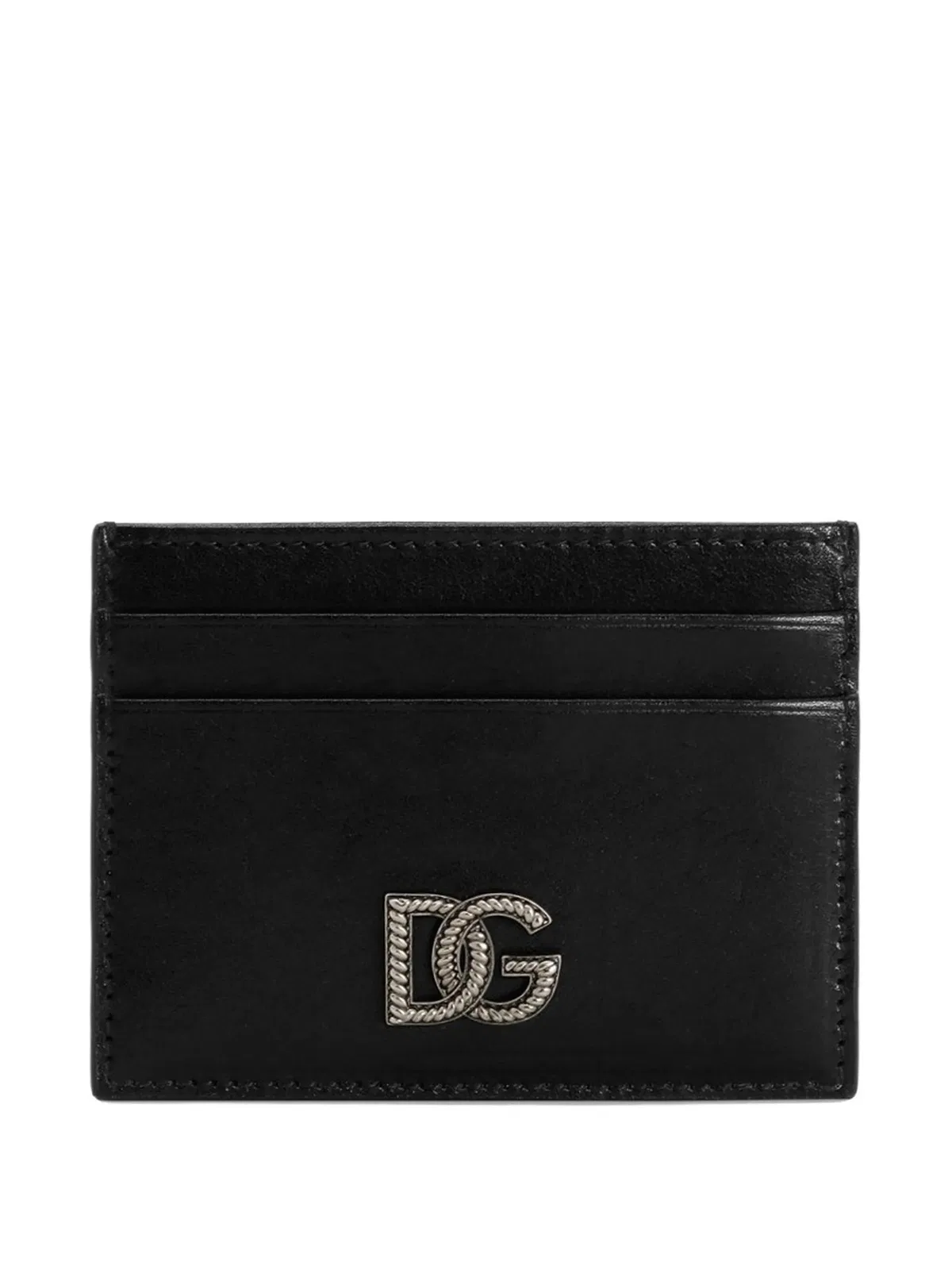 Dolce Gabbana Dolce & Gabbana Calfskin Card Holder Wit