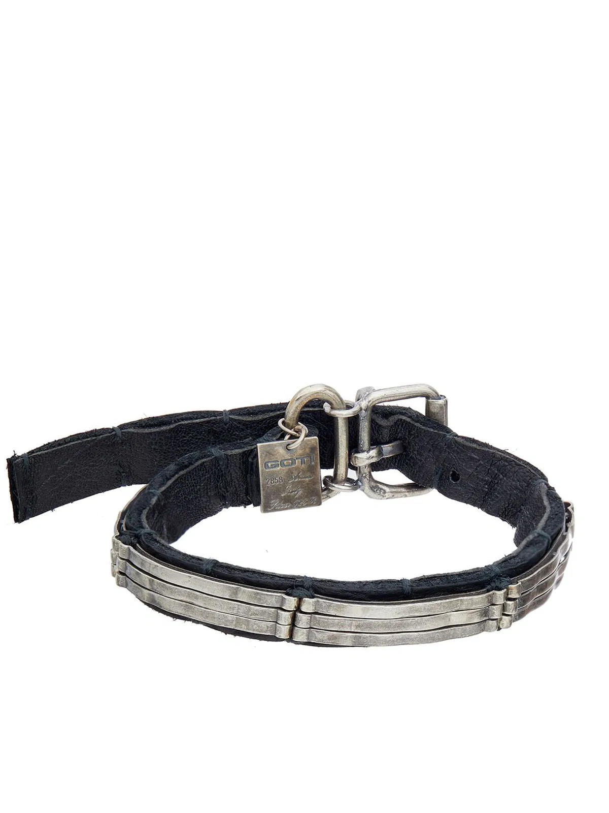 Goti Leather Bracelet + Silver 925