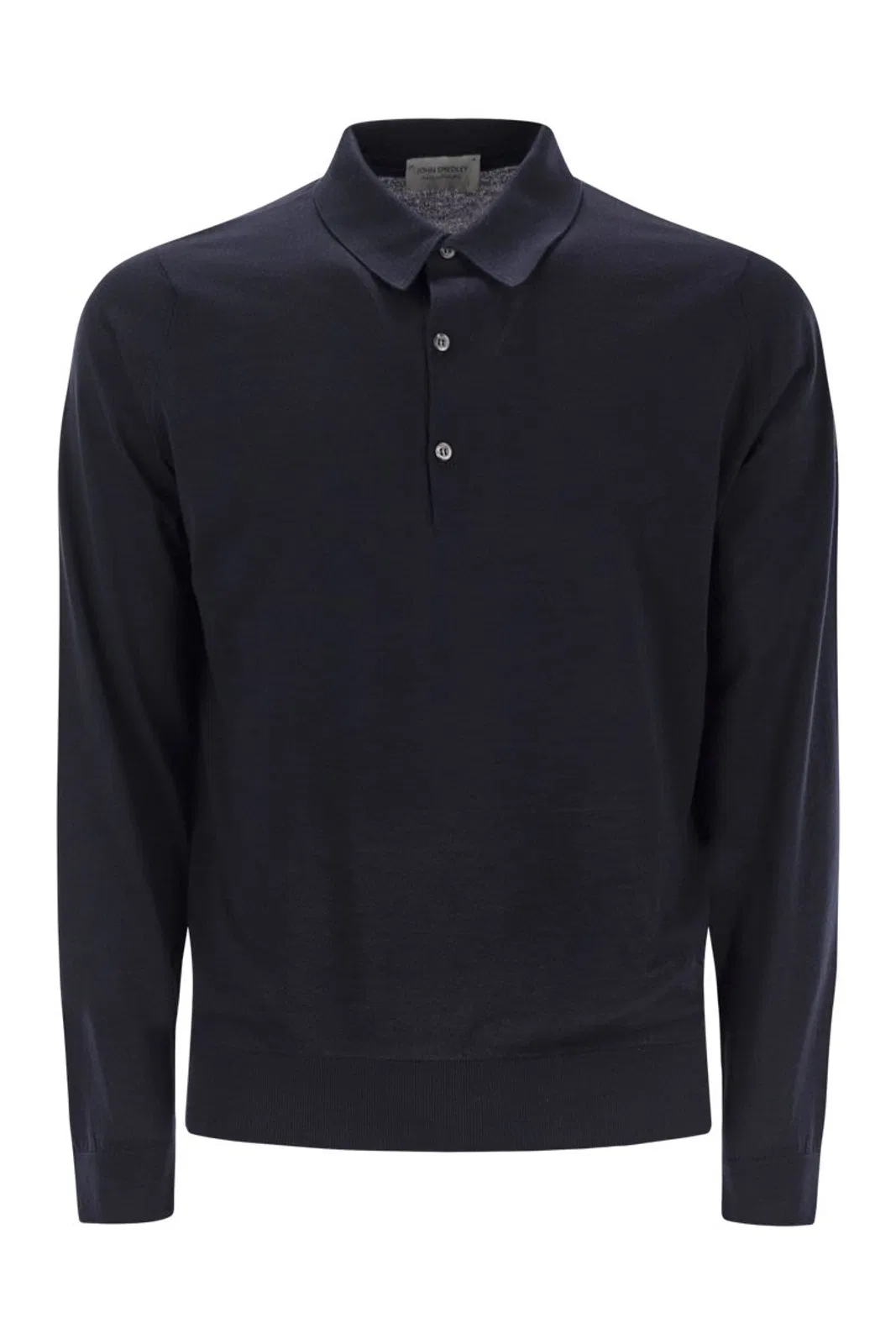 John Smedley Bradwell - Cotton Long-Sleeved Polo Shir