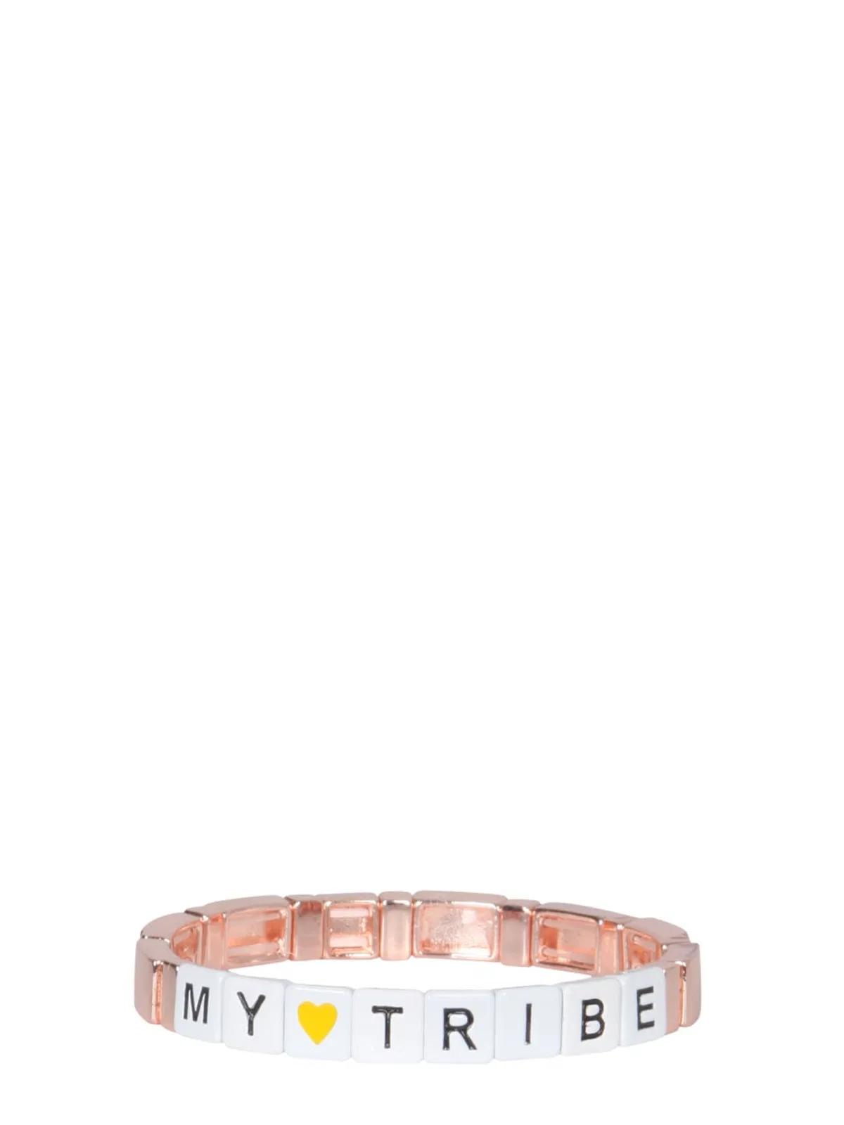 Label K Elastic Bracelet With Block
